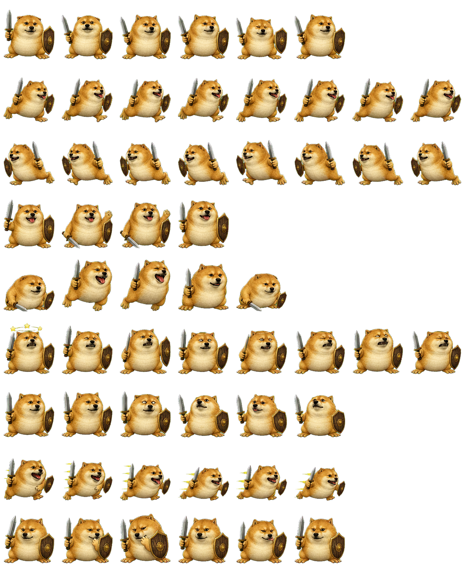 刀盾狗 spritesheet preview