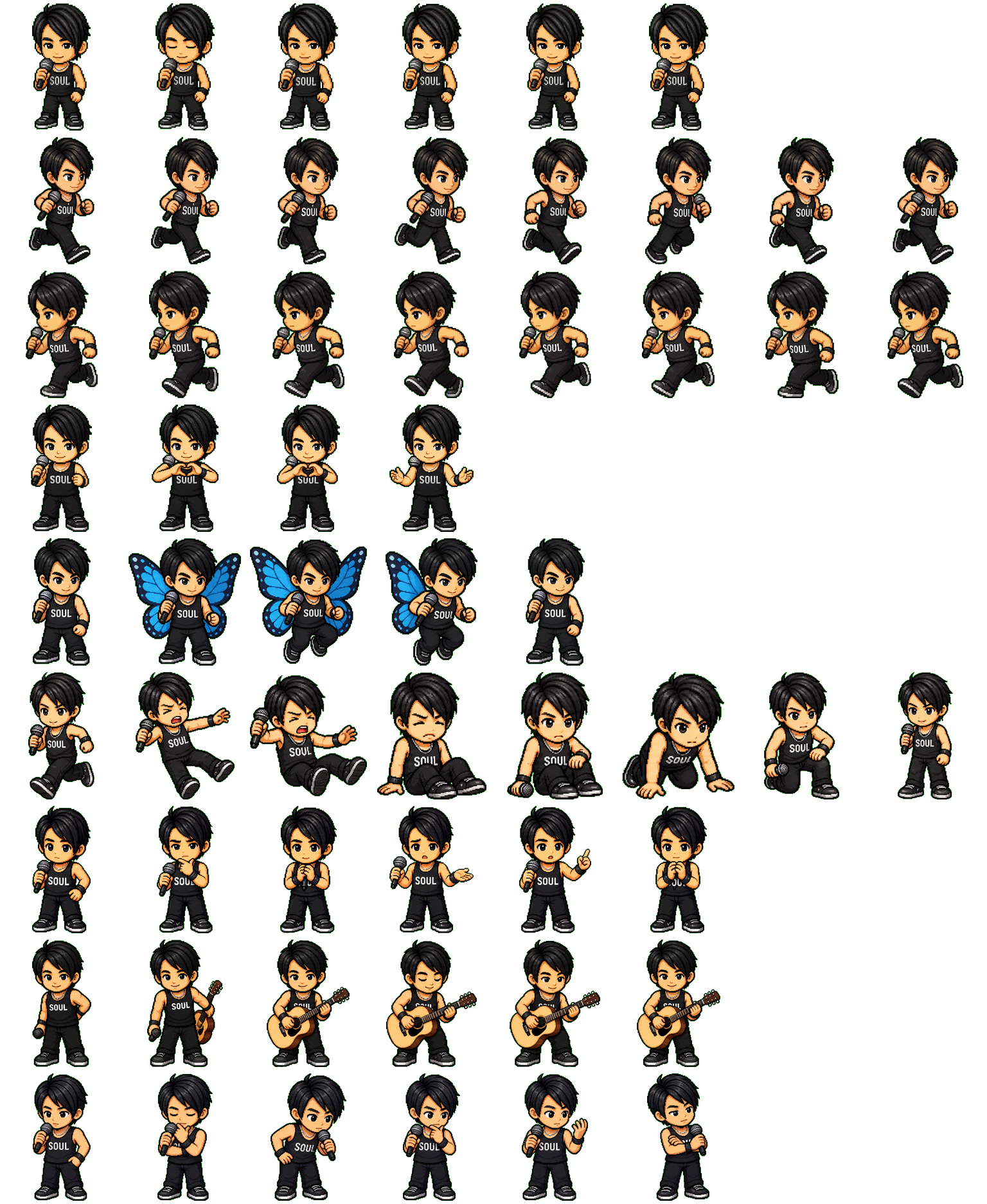 David Tao Chibi Pixel animated desktop pet preview for Codex Pet