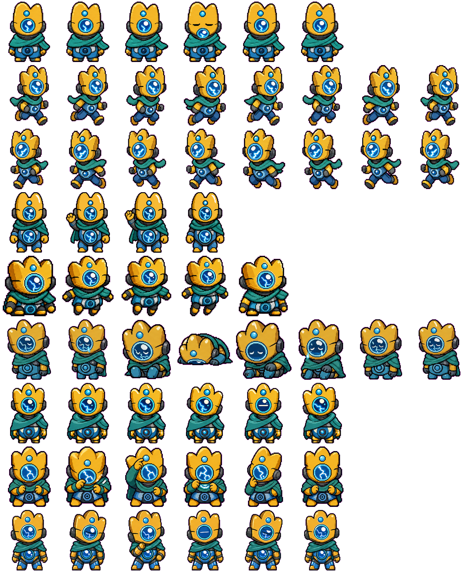 Defecty spritesheet preview