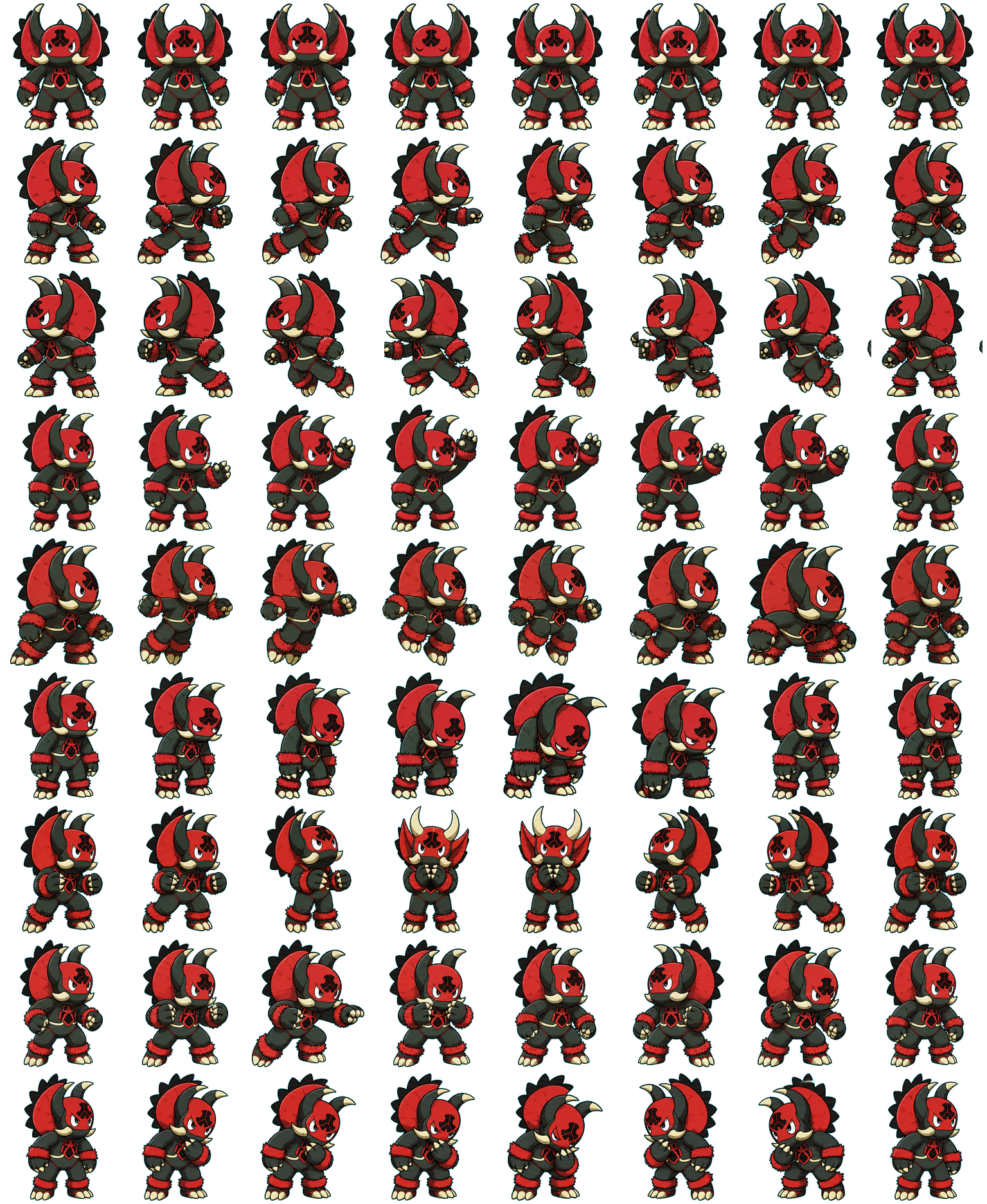 Defqon.1 Red animated desktop pet preview for Codex Pet