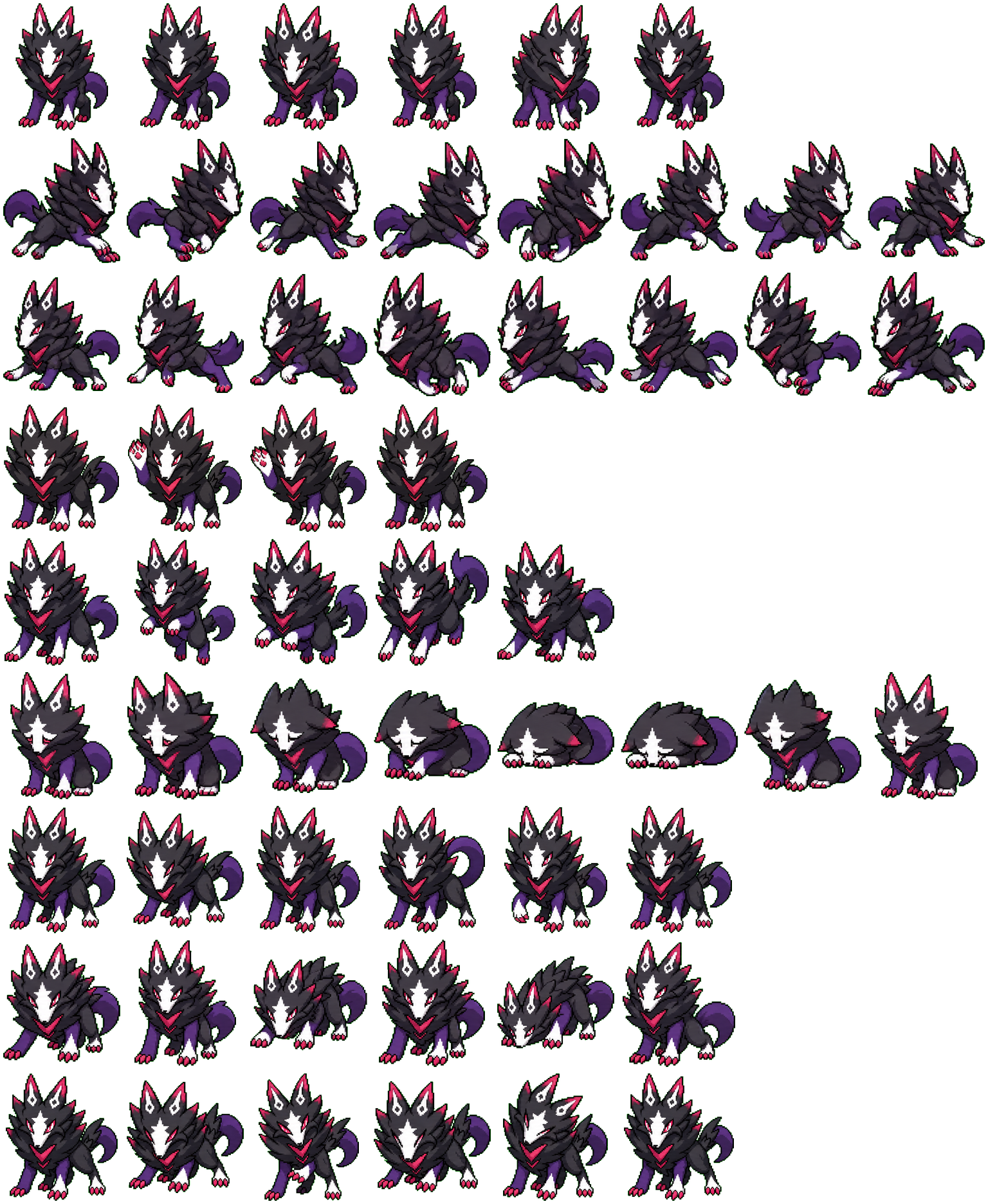 Demon Wolf spritesheet preview