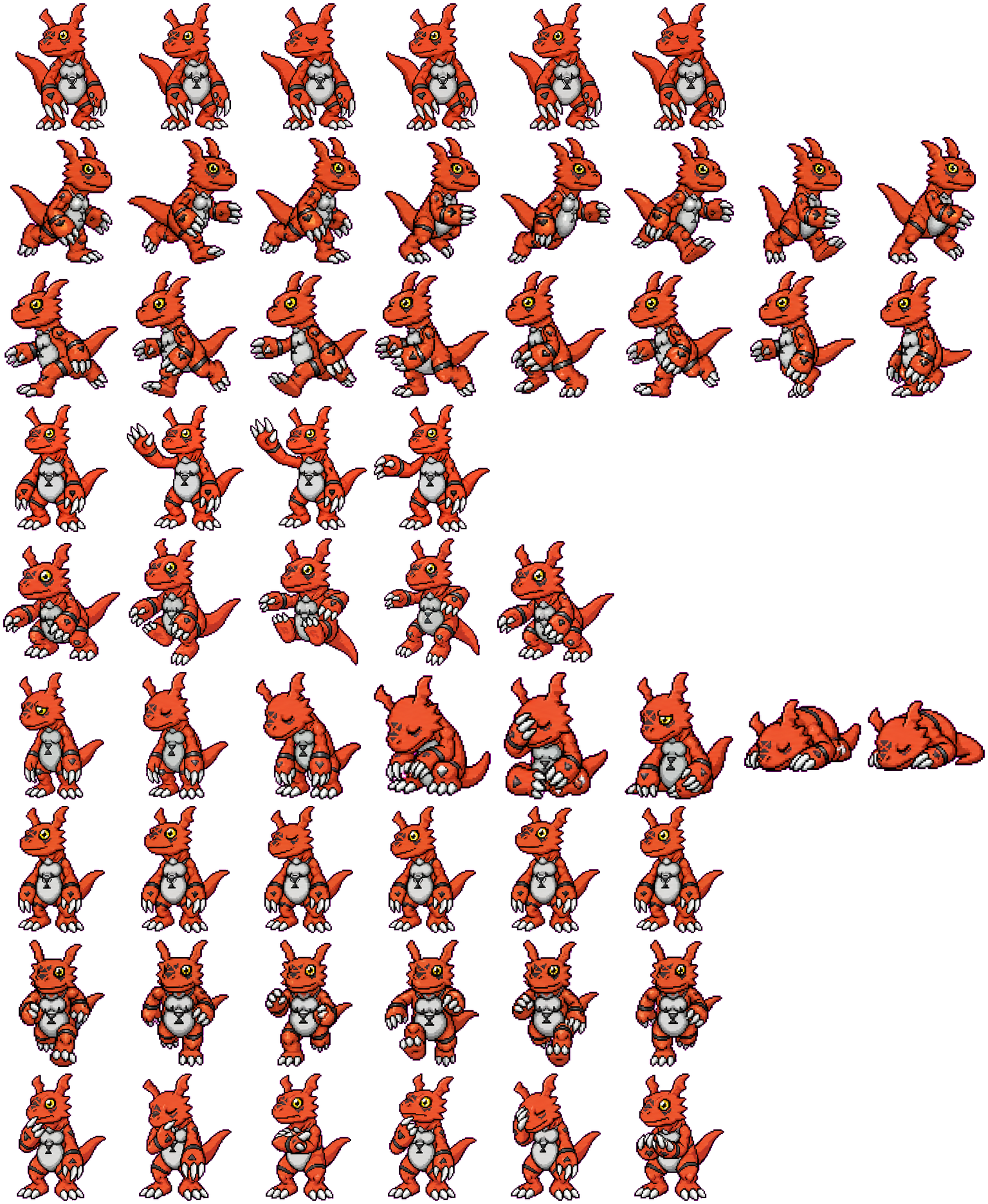 Guilmon spritesheet preview