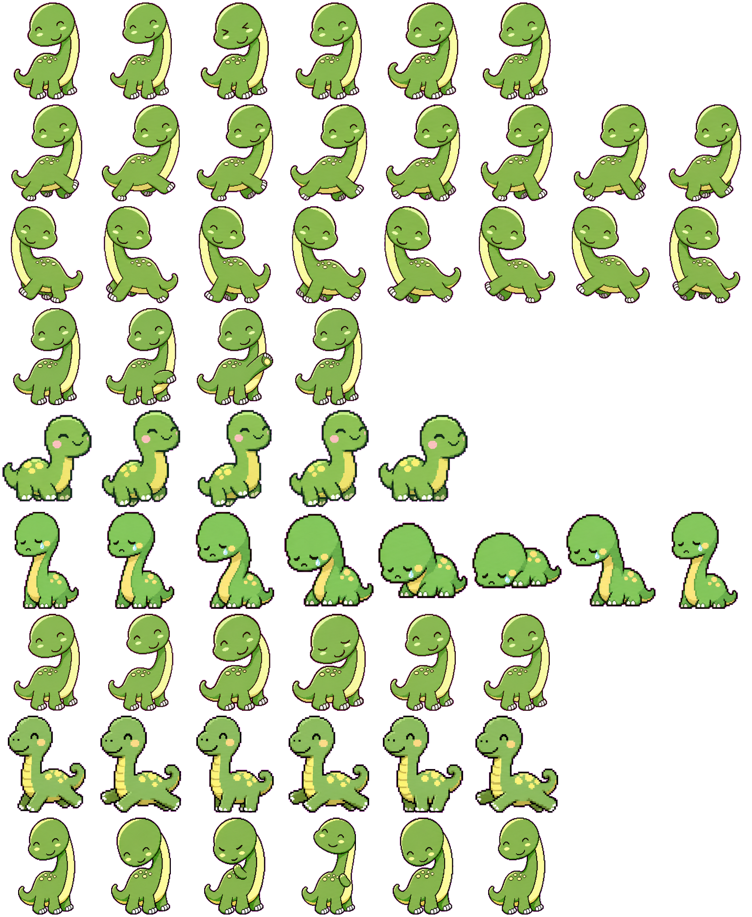 Dino spritesheet preview