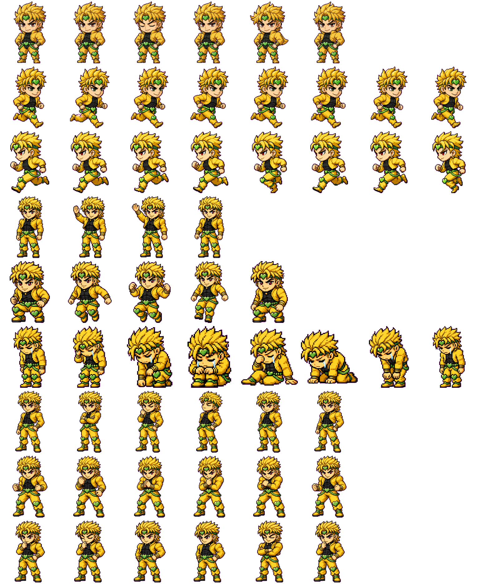 DIO spritesheet preview