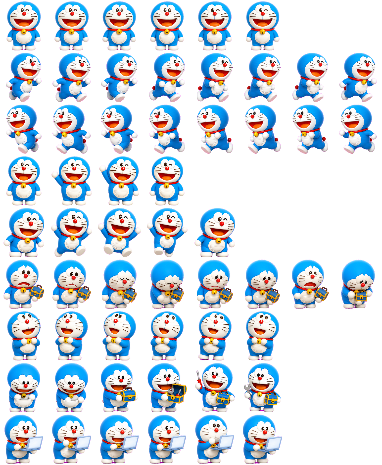 Doraemon animated desktop pet preview for Codex Pet