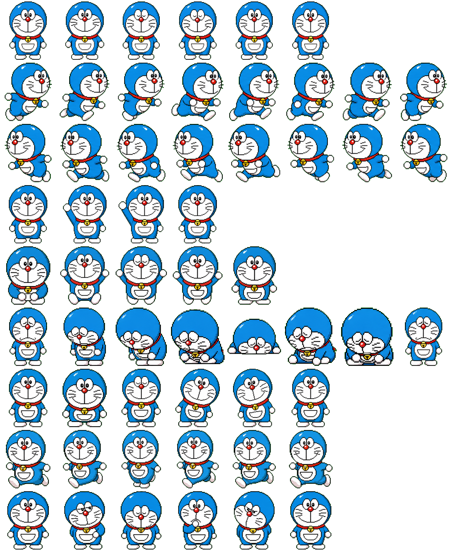 Doraemon spritesheet preview