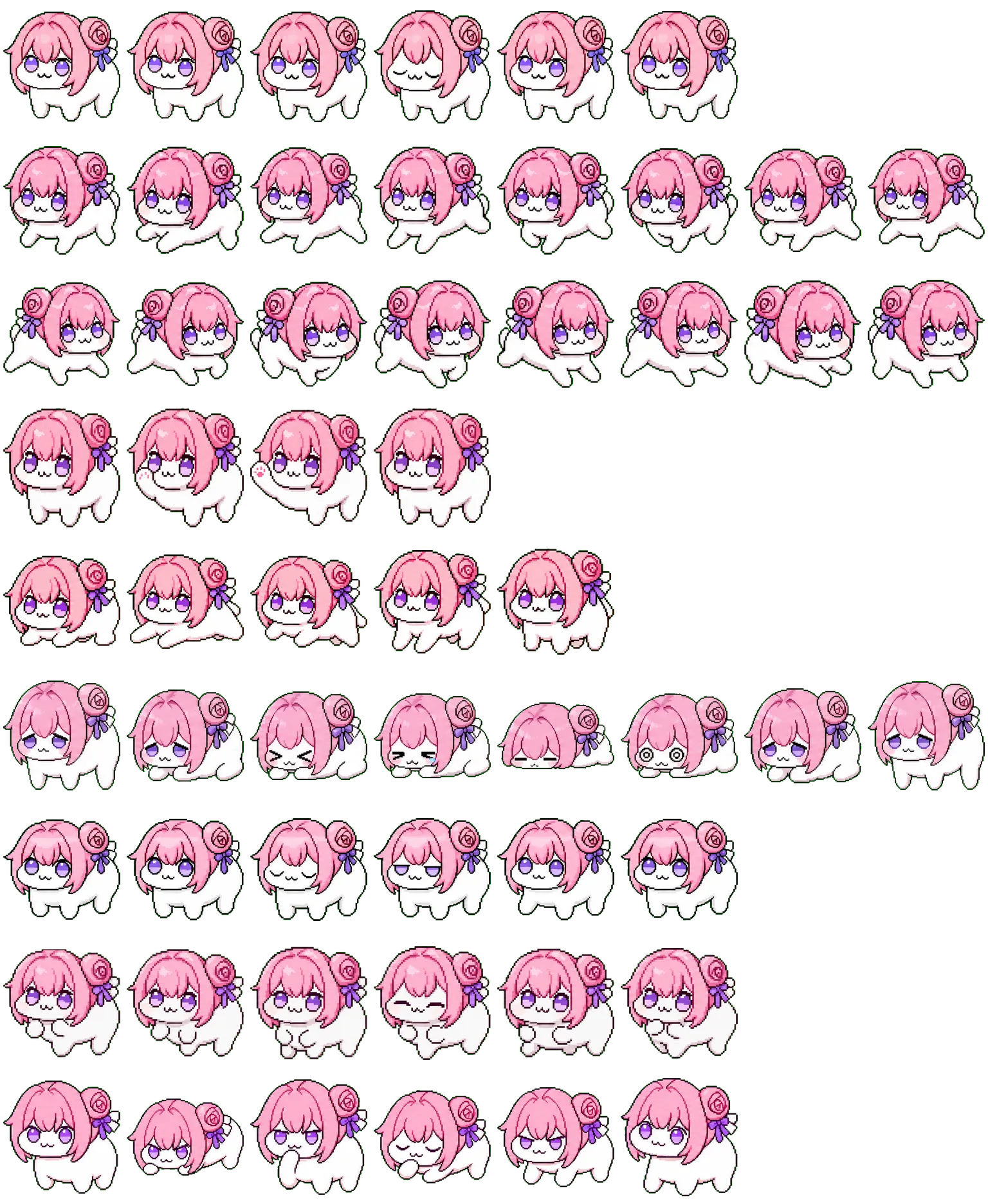 Doro粉狗 (edit) spritesheet preview