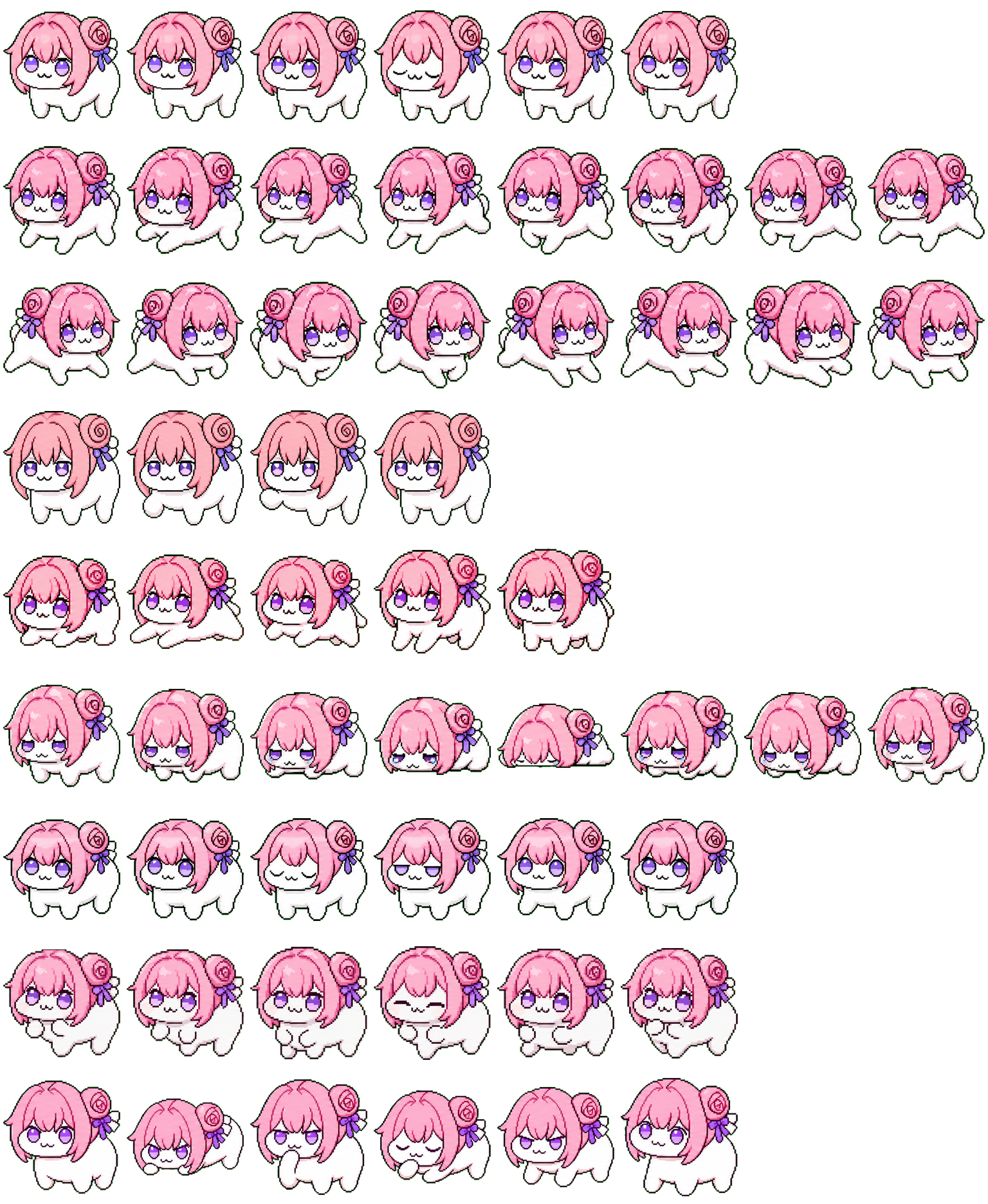 Doro粉狗 spritesheet preview