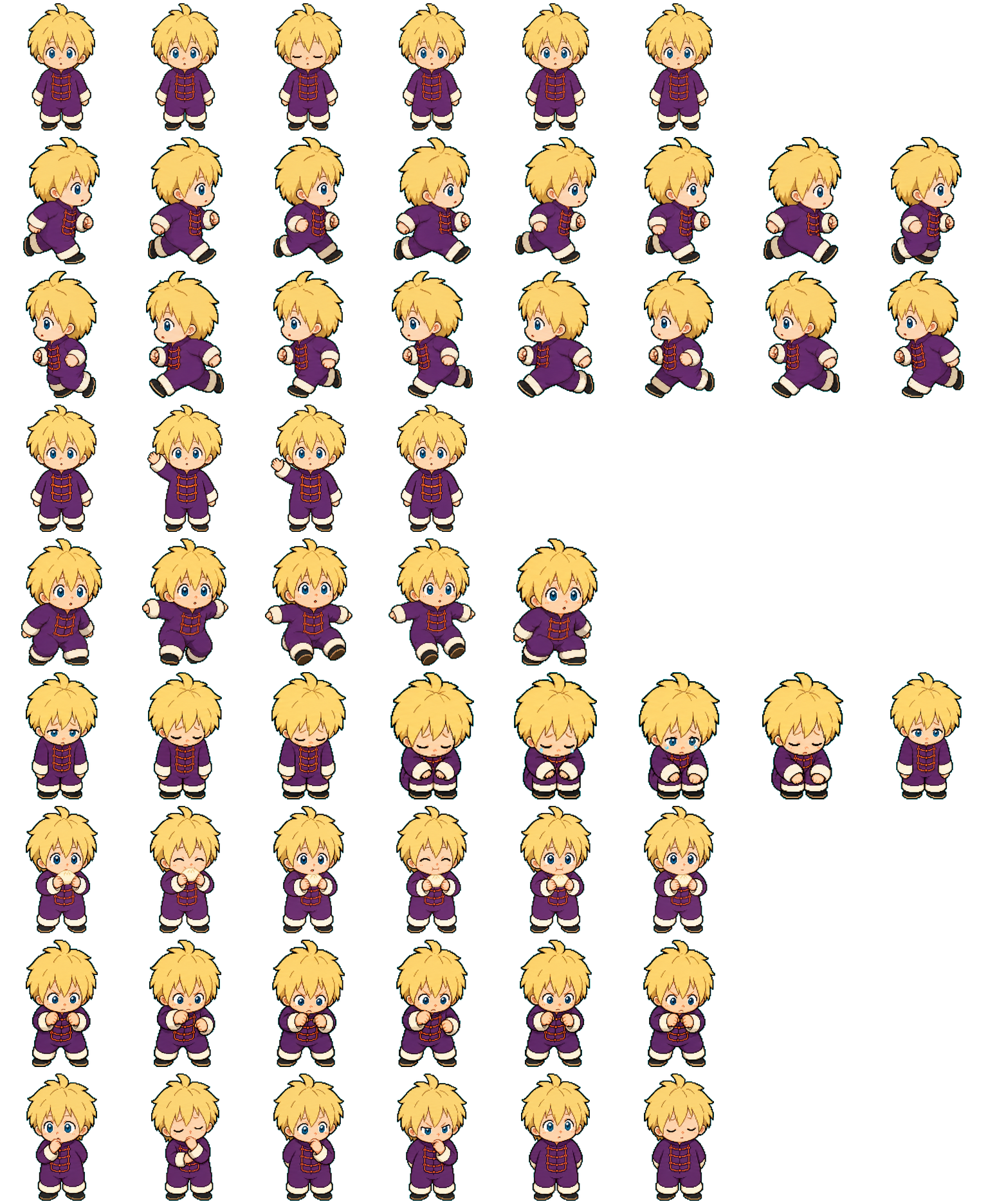 Nikaido Dorohedoro spritesheet preview