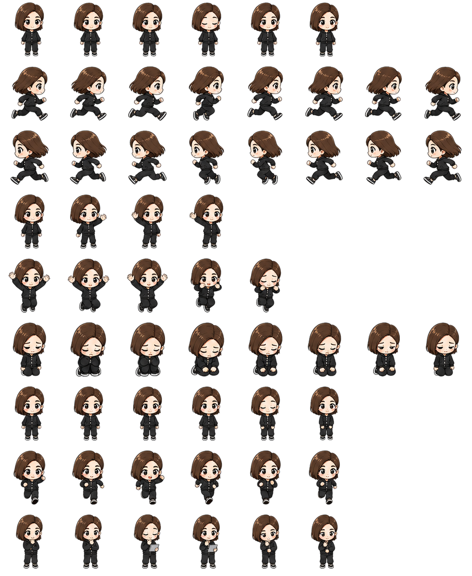 Doubao Human spritesheet preview