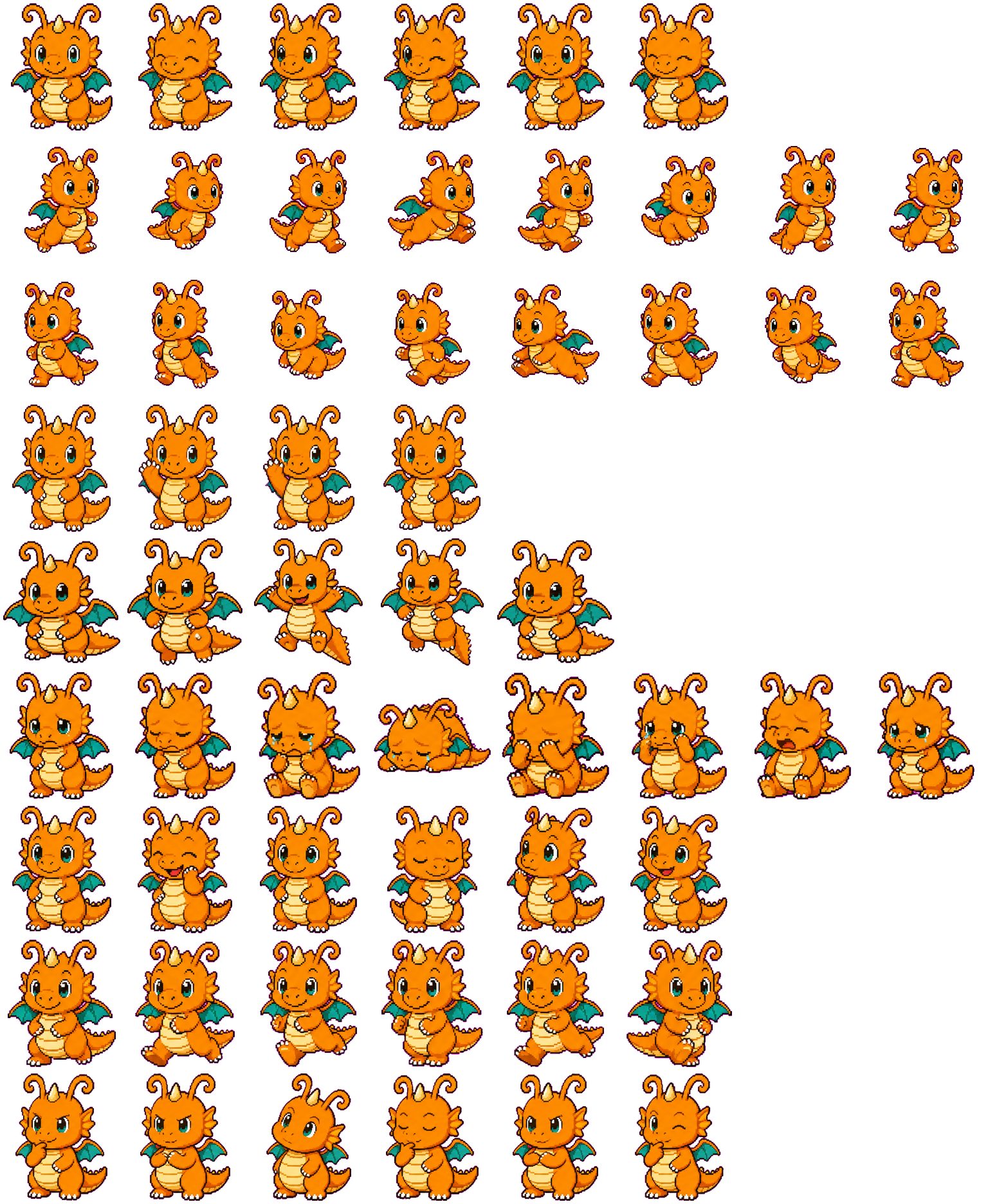 Dragonite animated desktop pet preview for Codex Pet