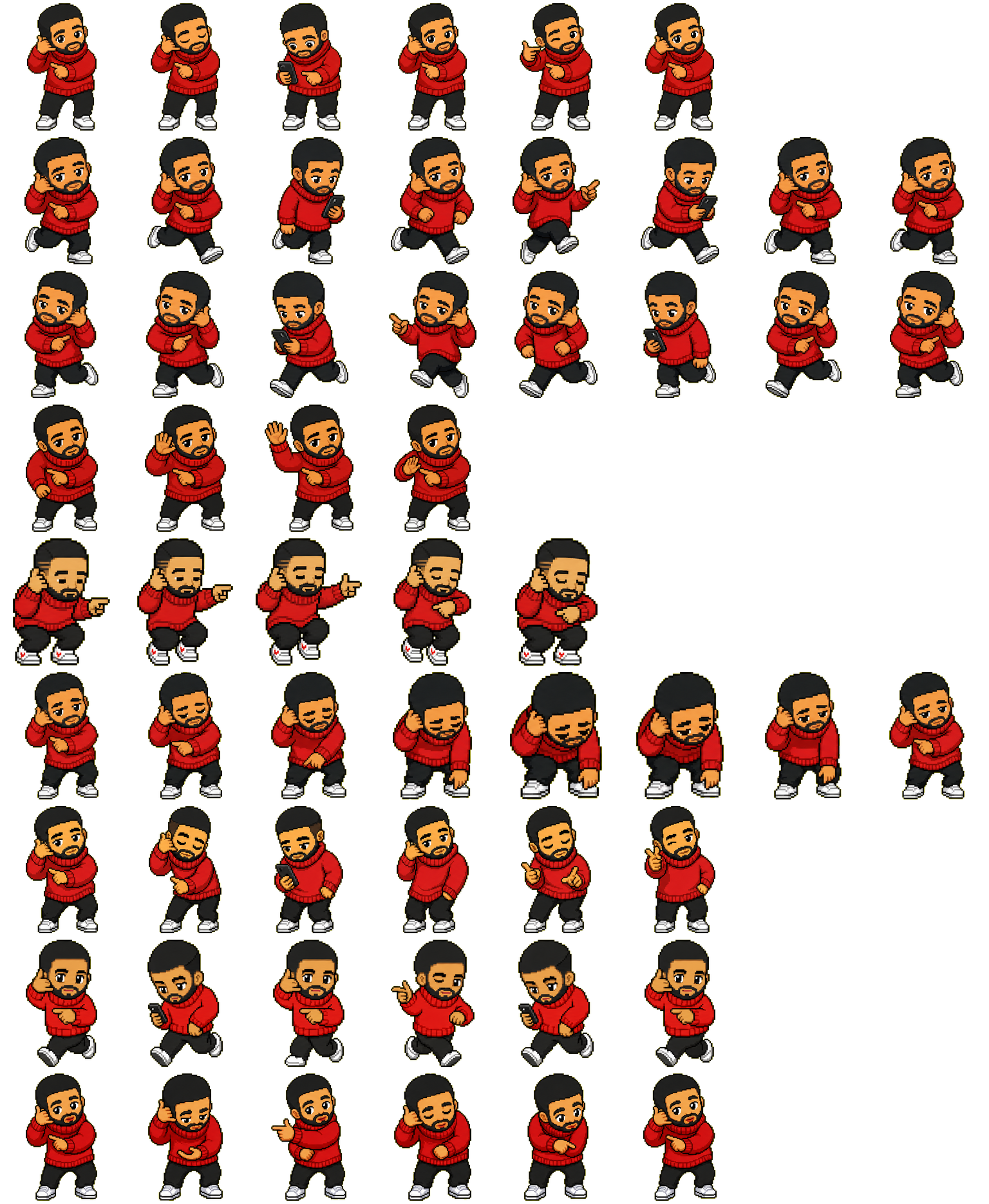 Drake Hotline Bling spritesheet preview