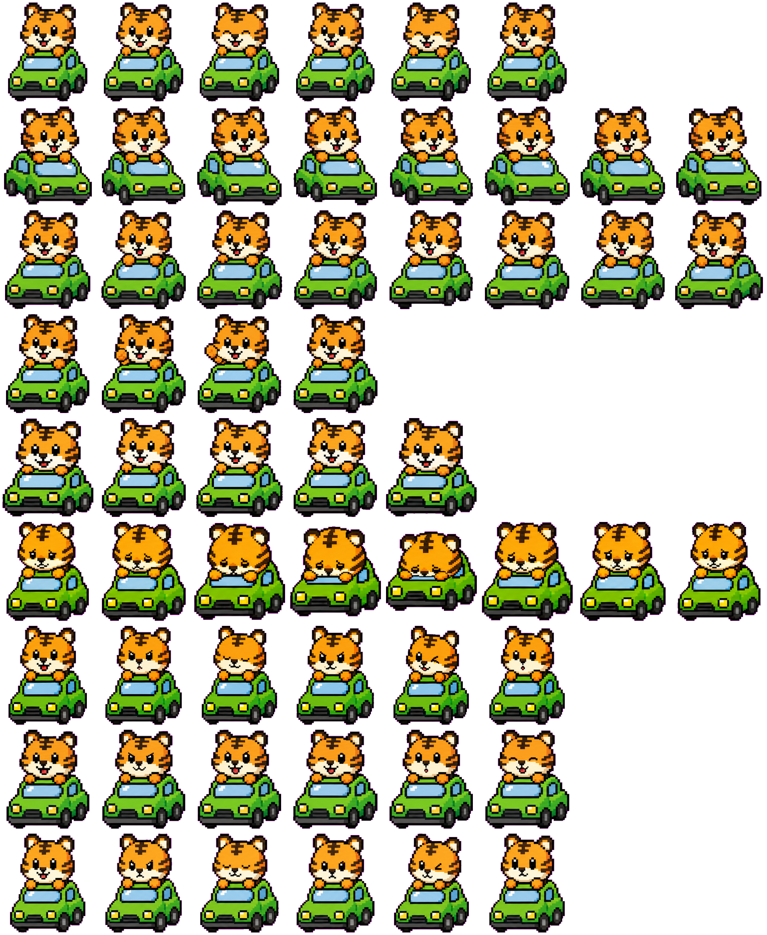 Driving Tiger Codex Pet アニメーションデスクトップペットのプレビュー