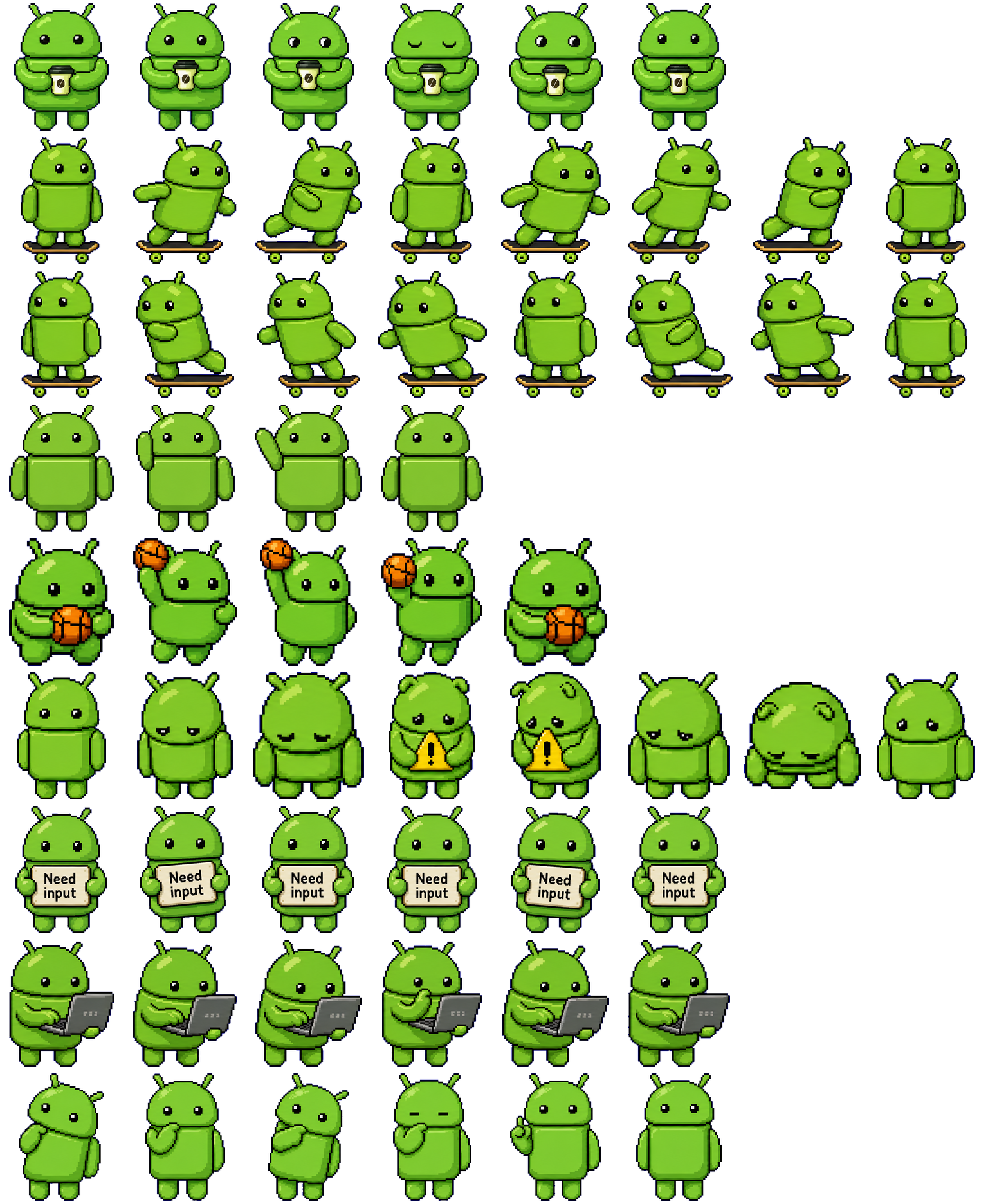 Droid spritesheet preview