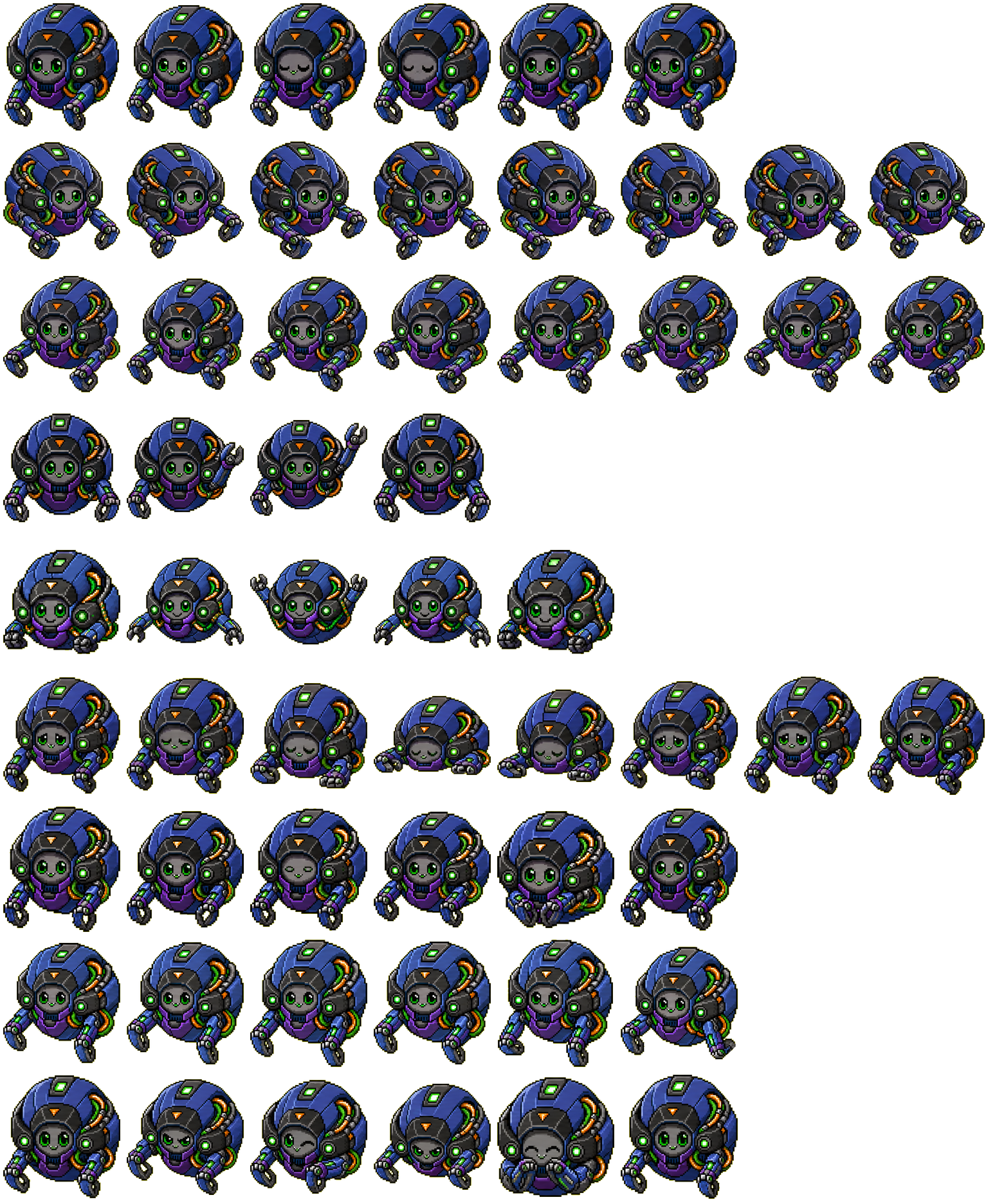 Dronald spritesheet preview