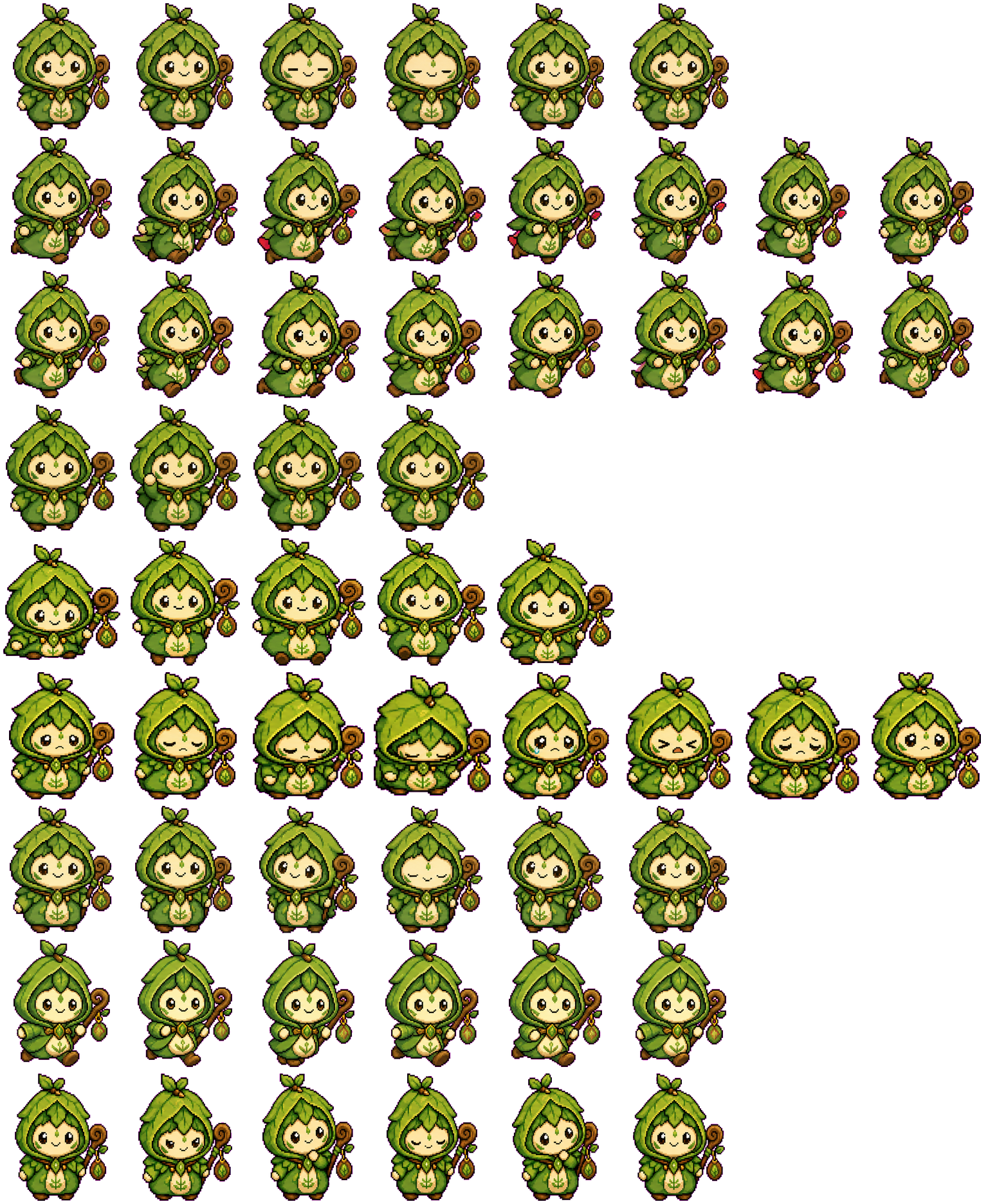 Druidika spritesheet preview