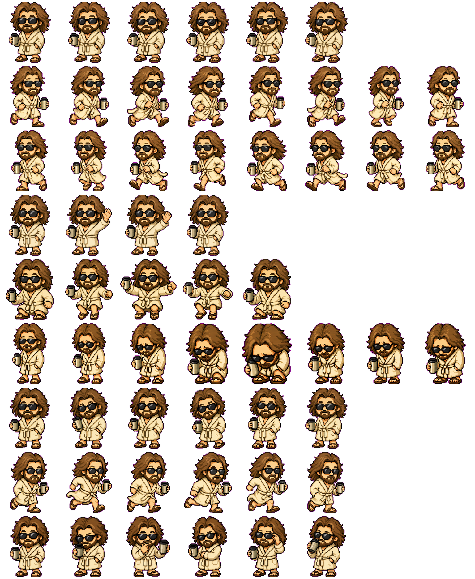 Dude spritesheet preview