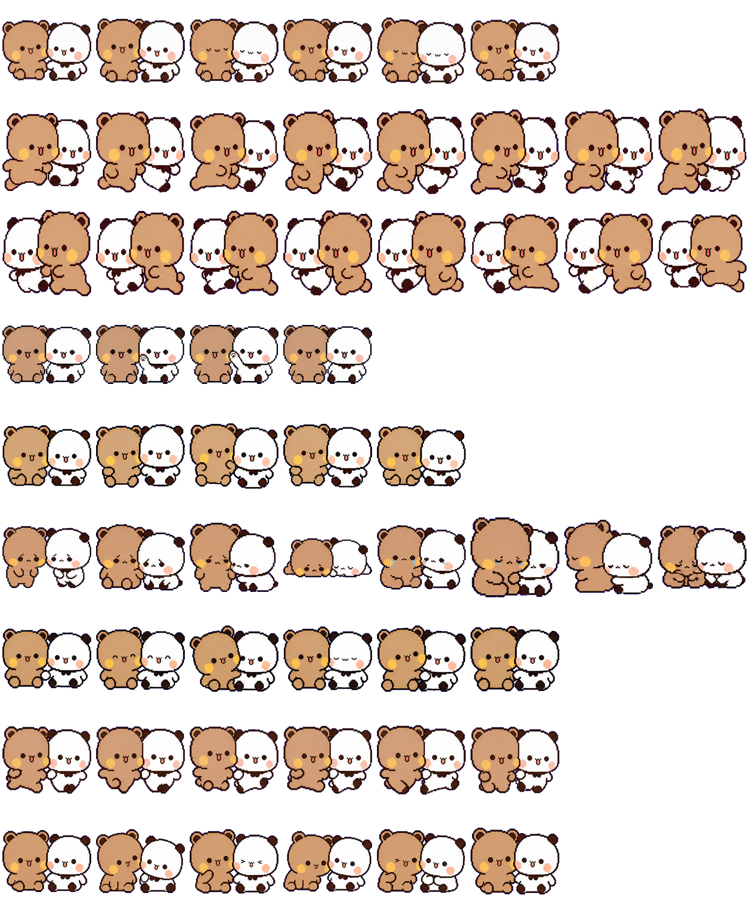 Dudu & Bubu spritesheet preview