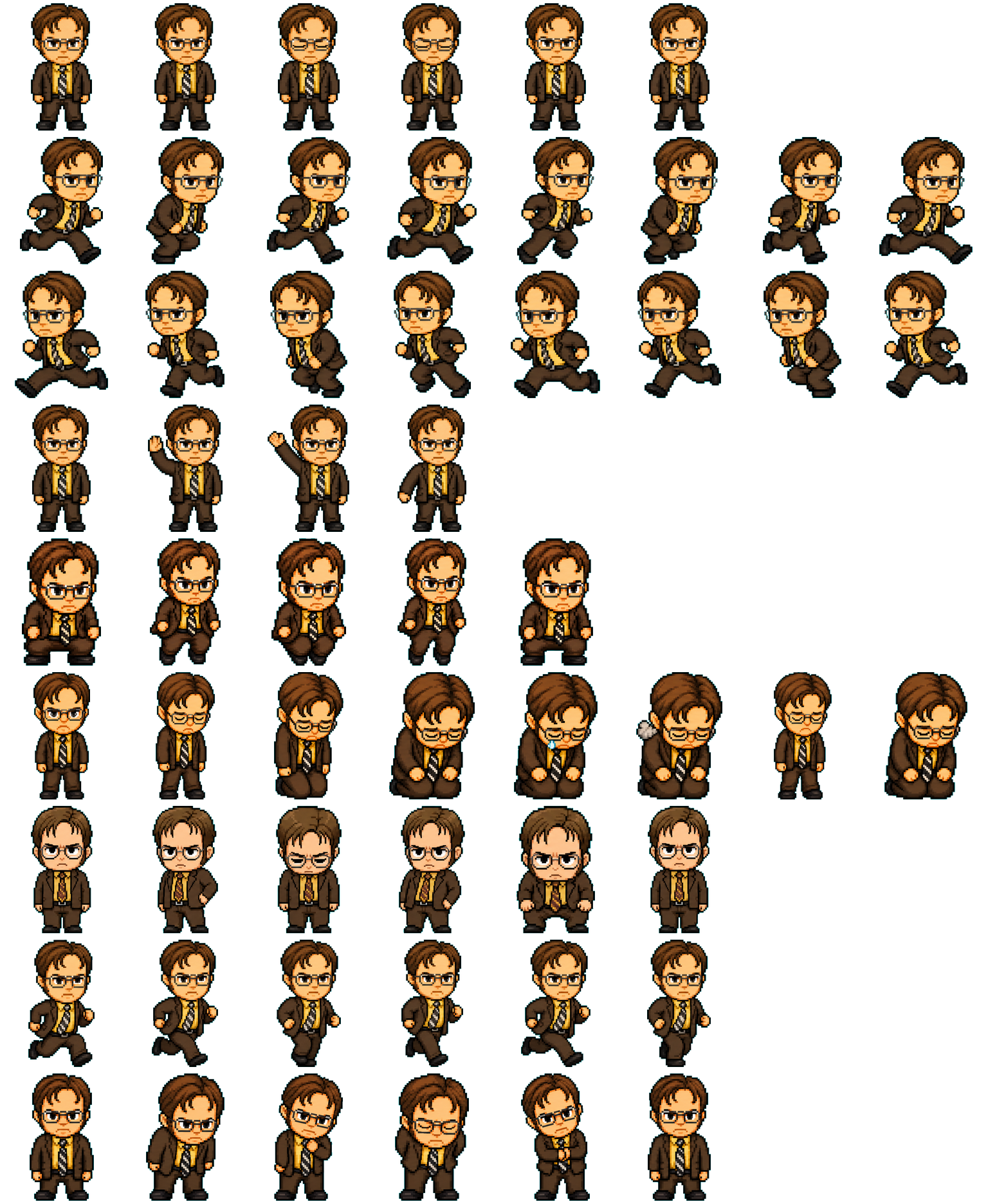 Dwight spritesheet preview