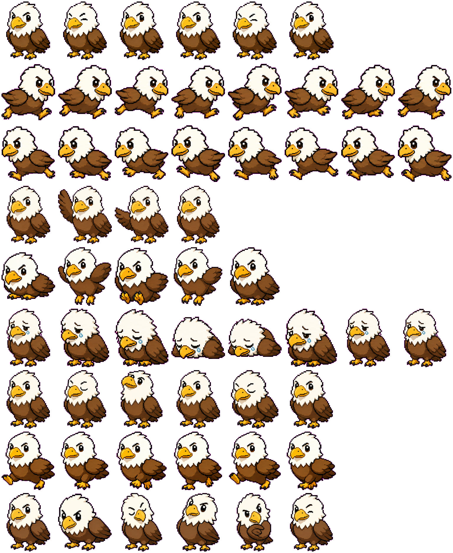 Eagle spritesheet preview