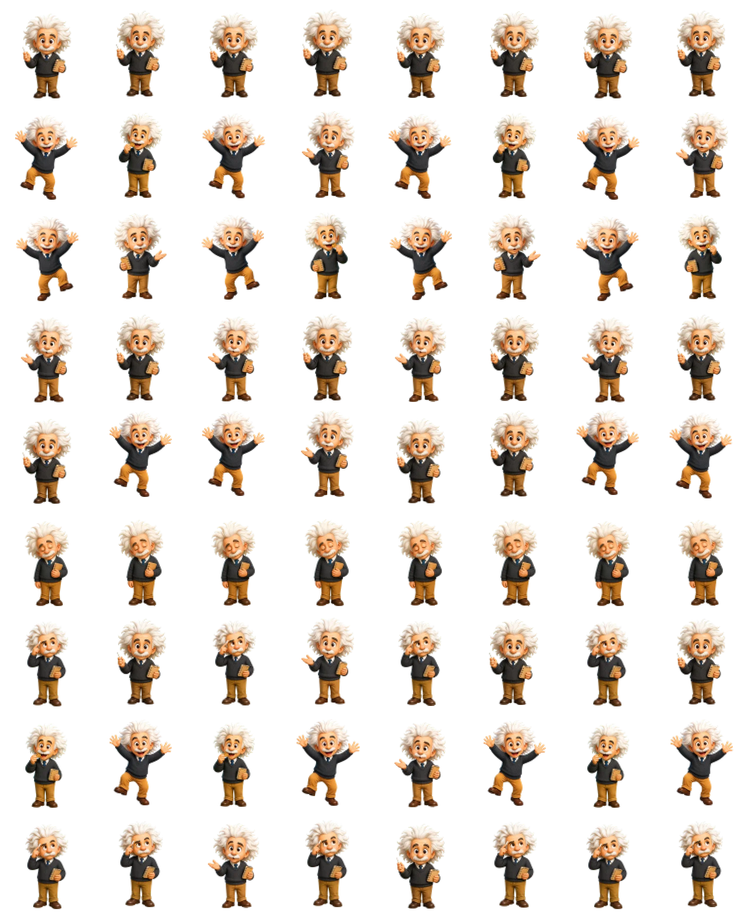Einstein Codex spritesheet preview