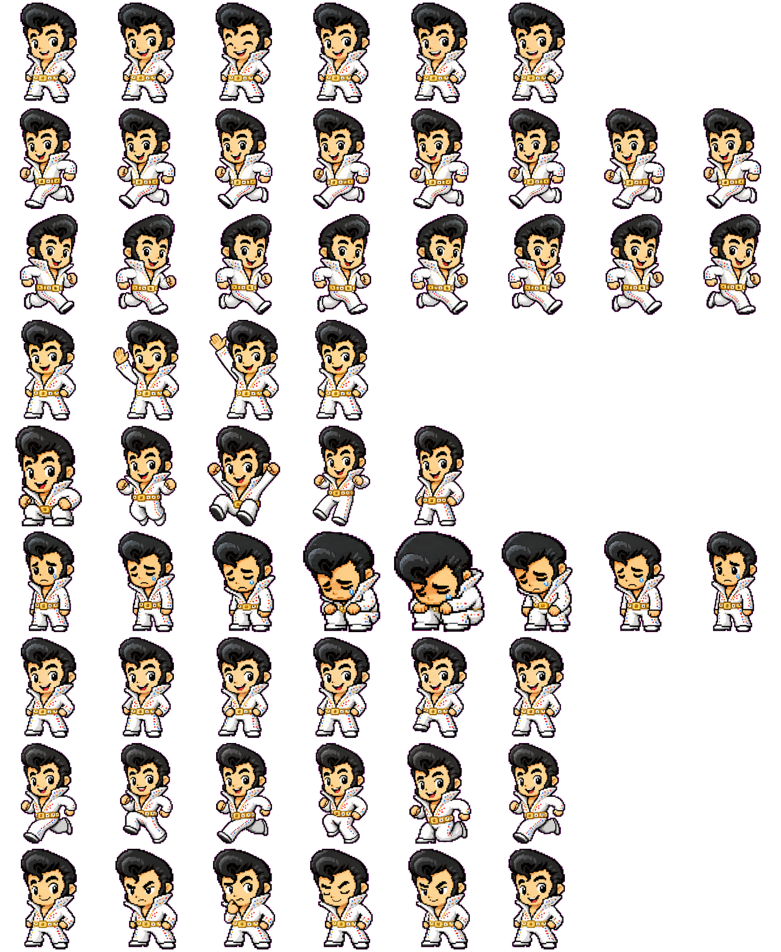 Elvis spritesheet preview