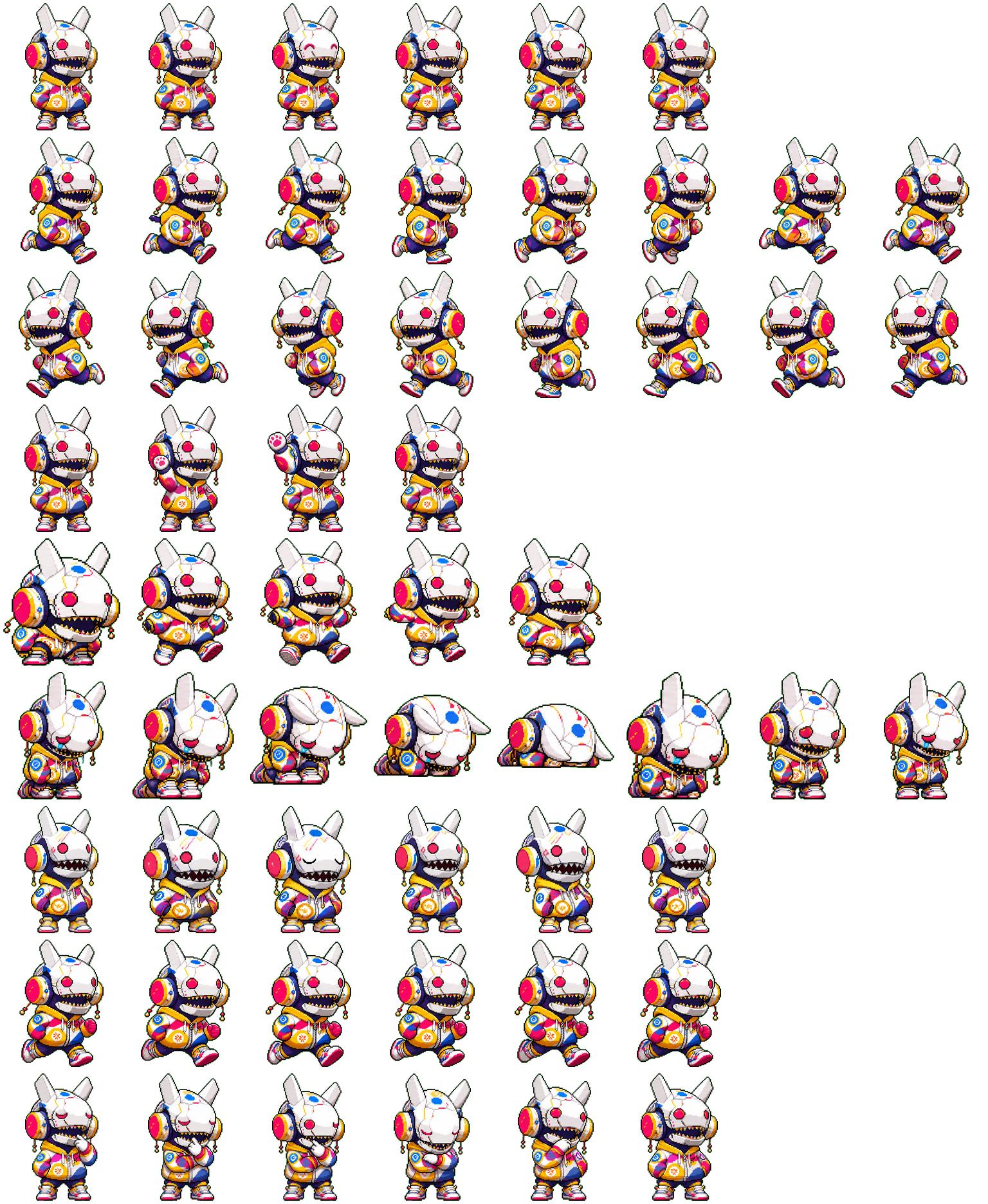 Neon Bite spritesheet preview