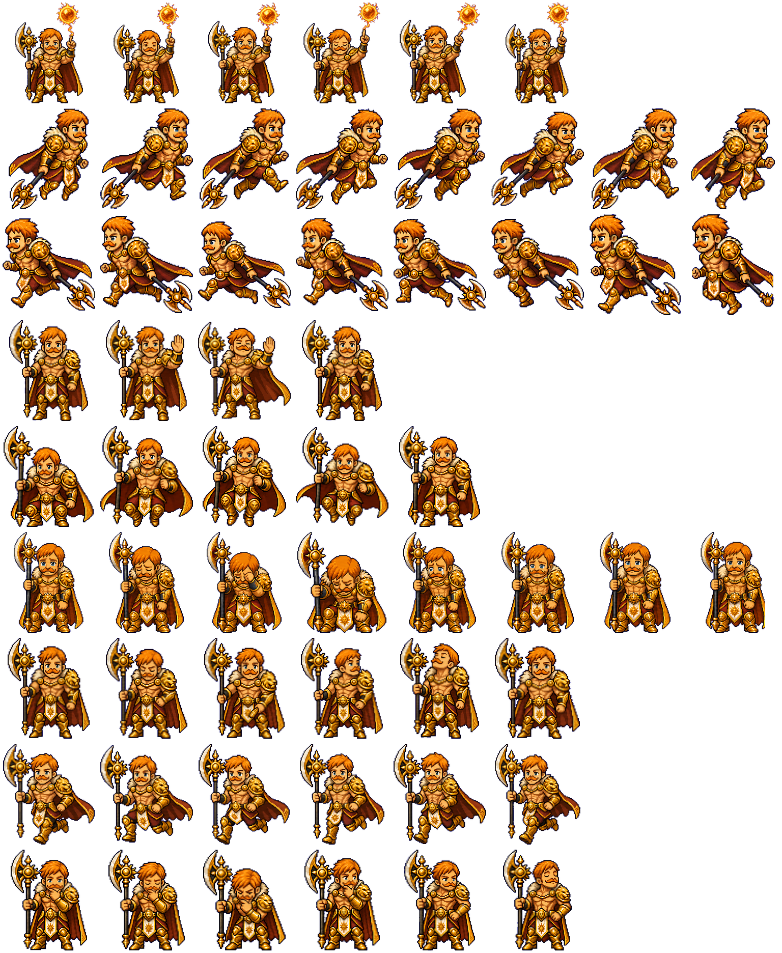 Escanor spritesheet preview