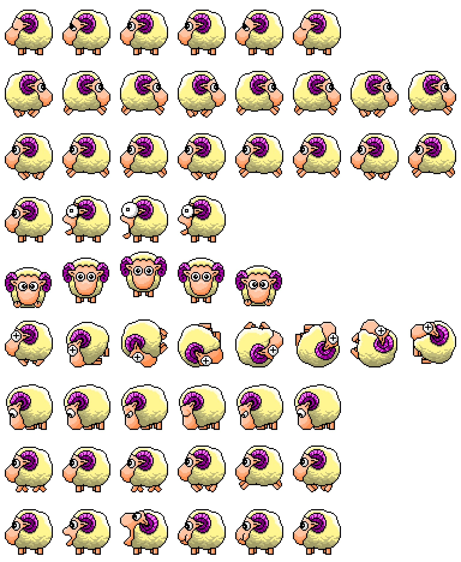eSheep64 spritesheet preview