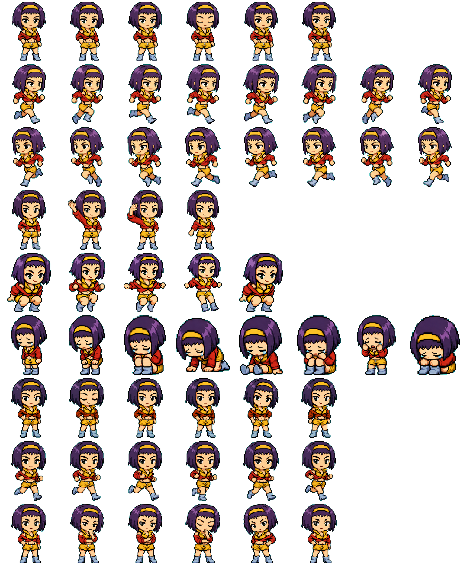Faye spritesheet preview