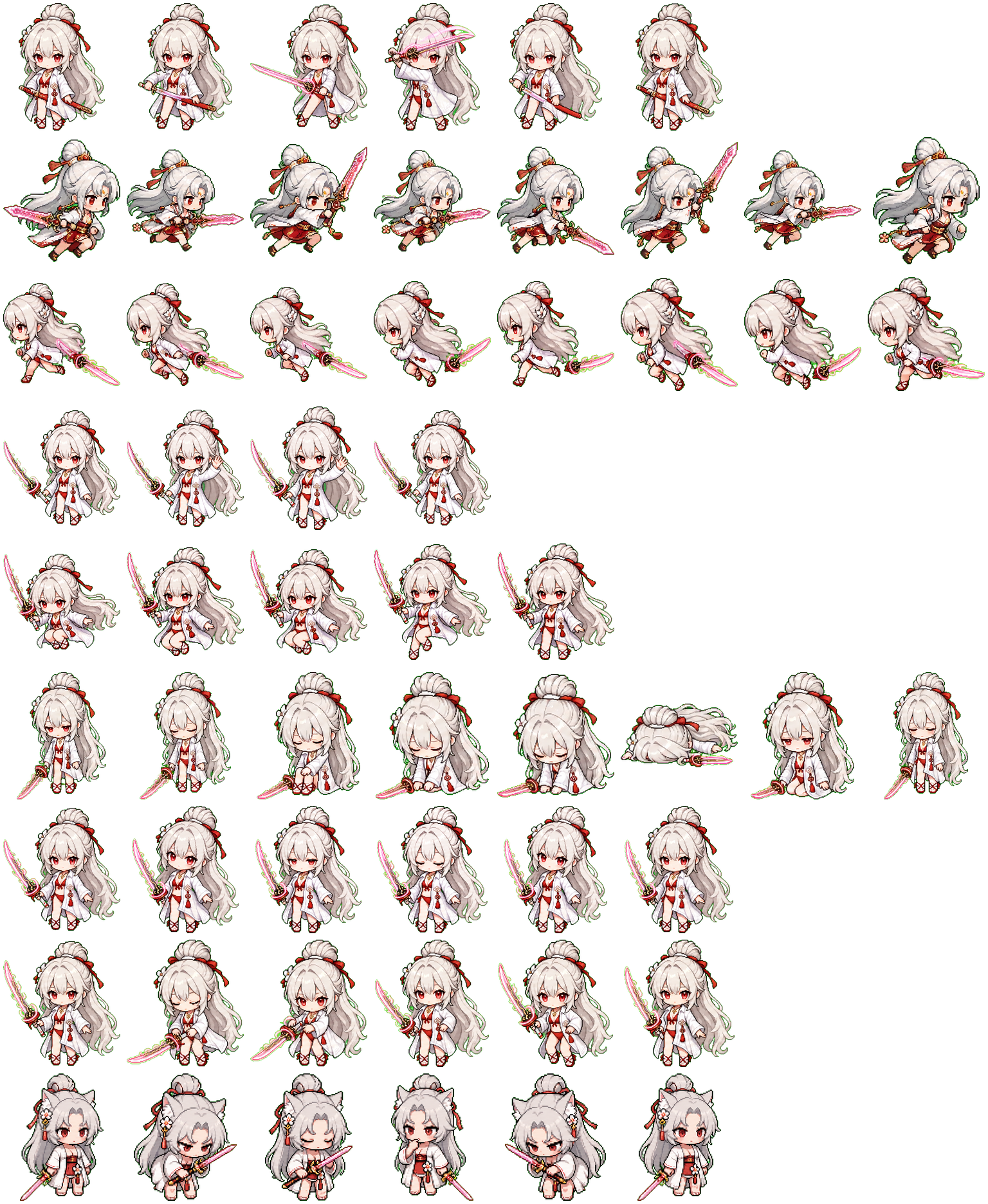 Feixue Pet spritesheet preview