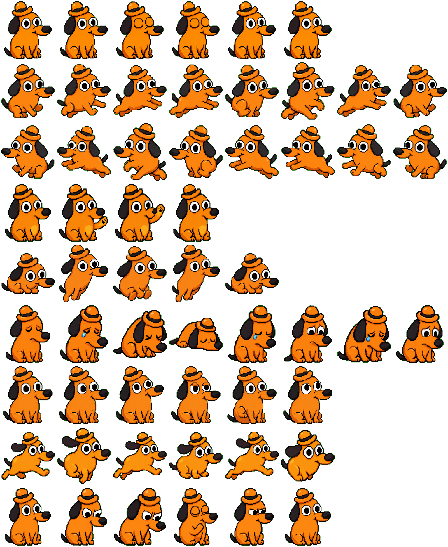 Fine Pup spritesheet preview