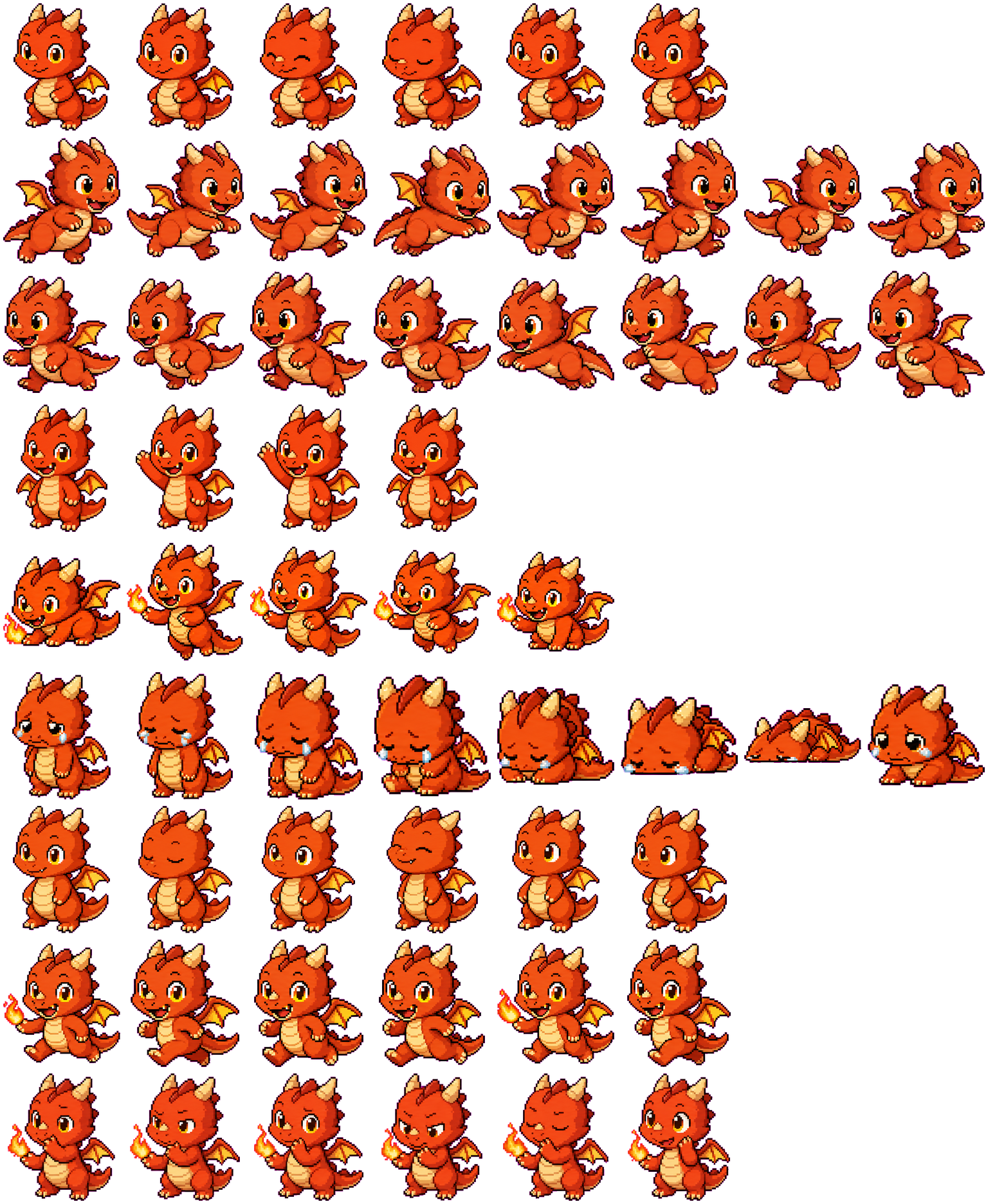 Firebaby spritesheet preview