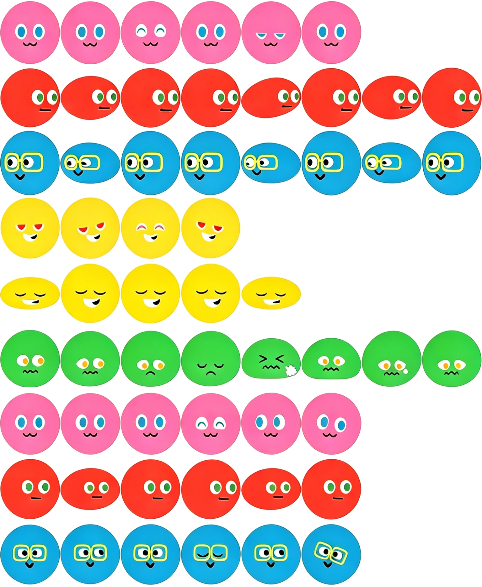 five ball spritesheet preview