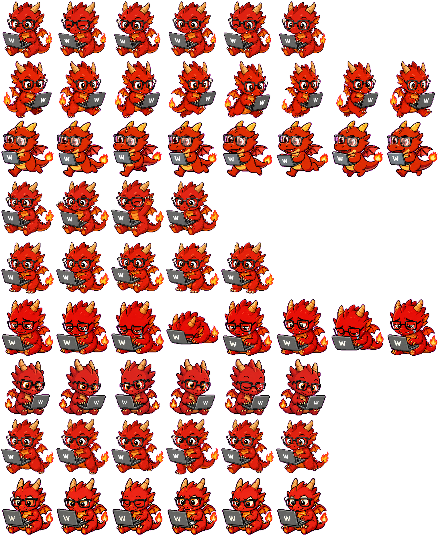 Flamy spritesheet preview