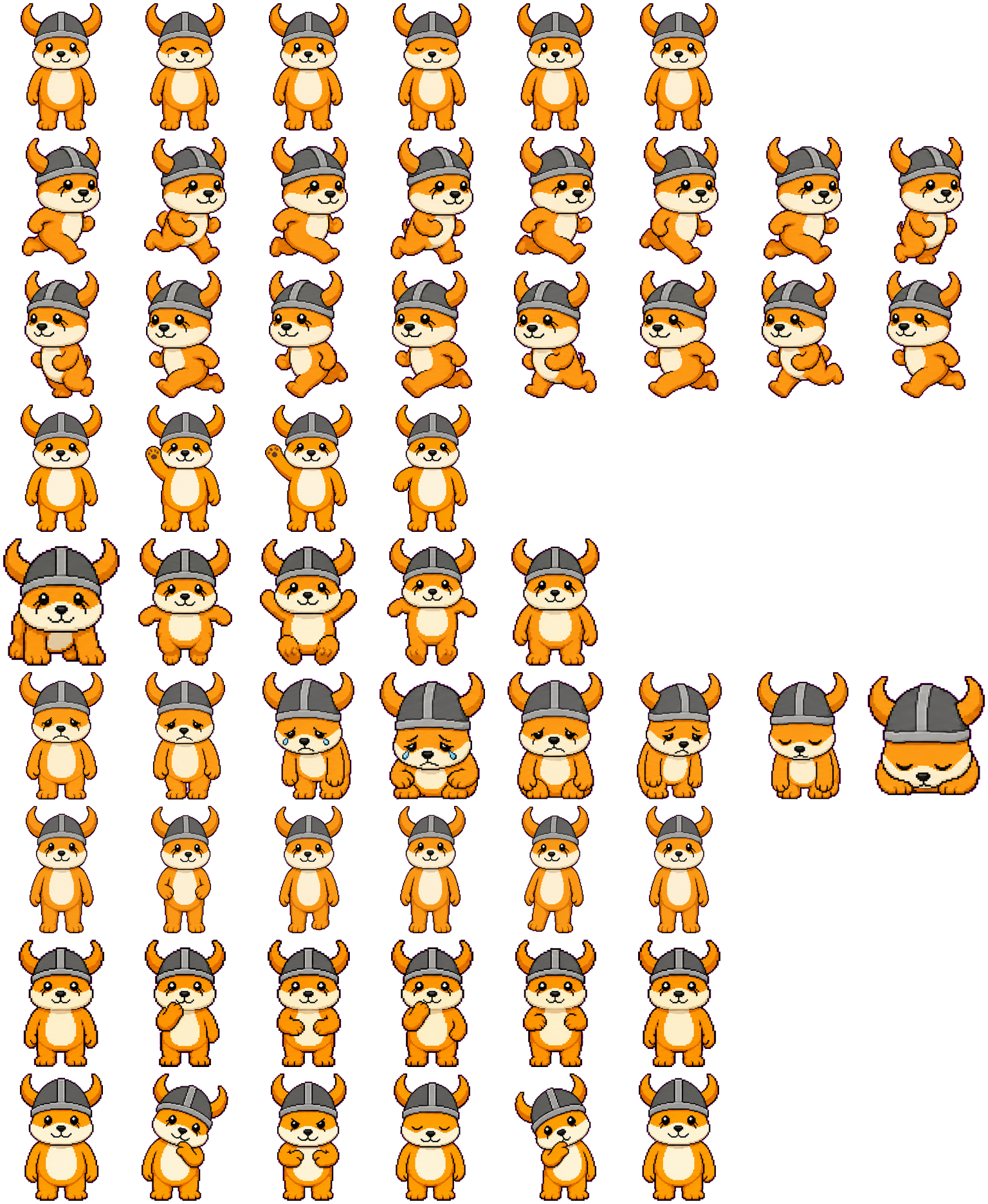 FLOKI spritesheet preview