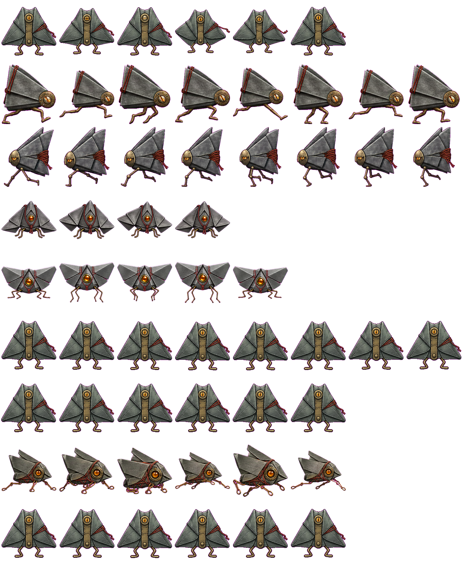 Folded Lead Moth spritesheet preview