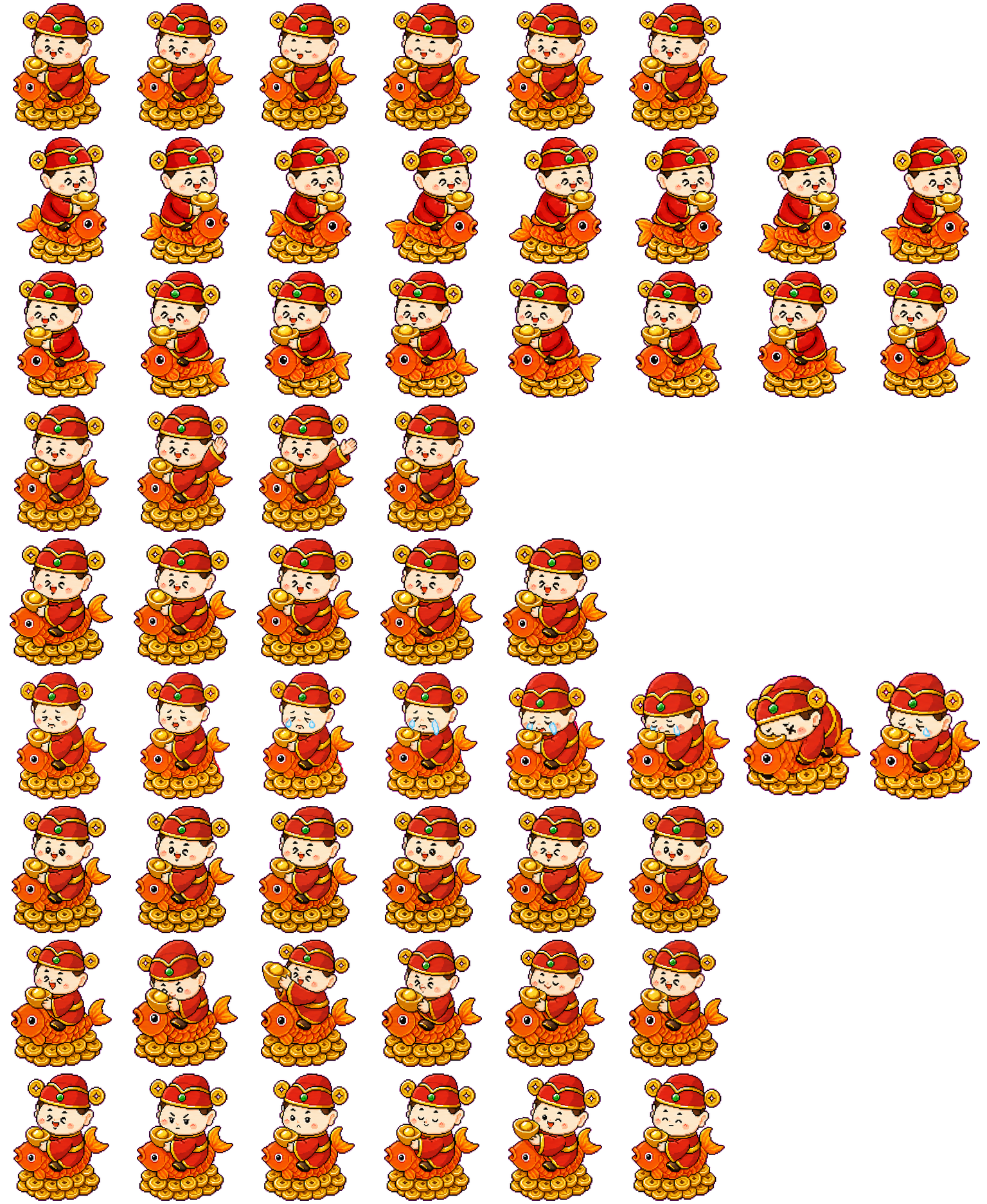 Fortune Koi spritesheet preview