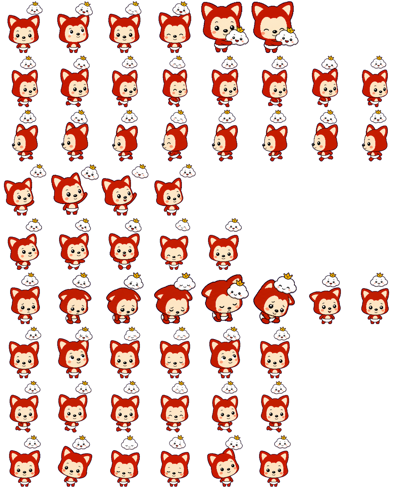 FoxCloud spritesheet preview