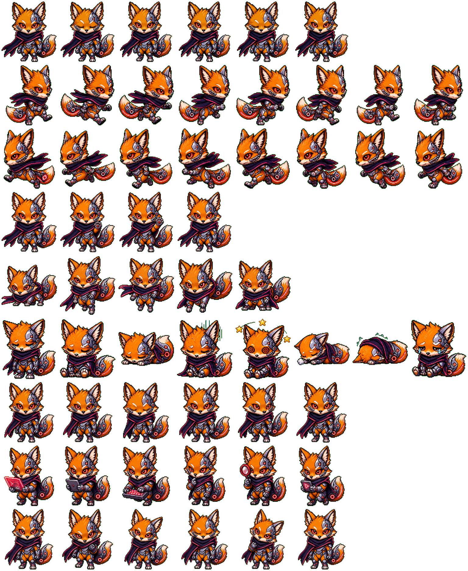 foxlynn spritesheet preview