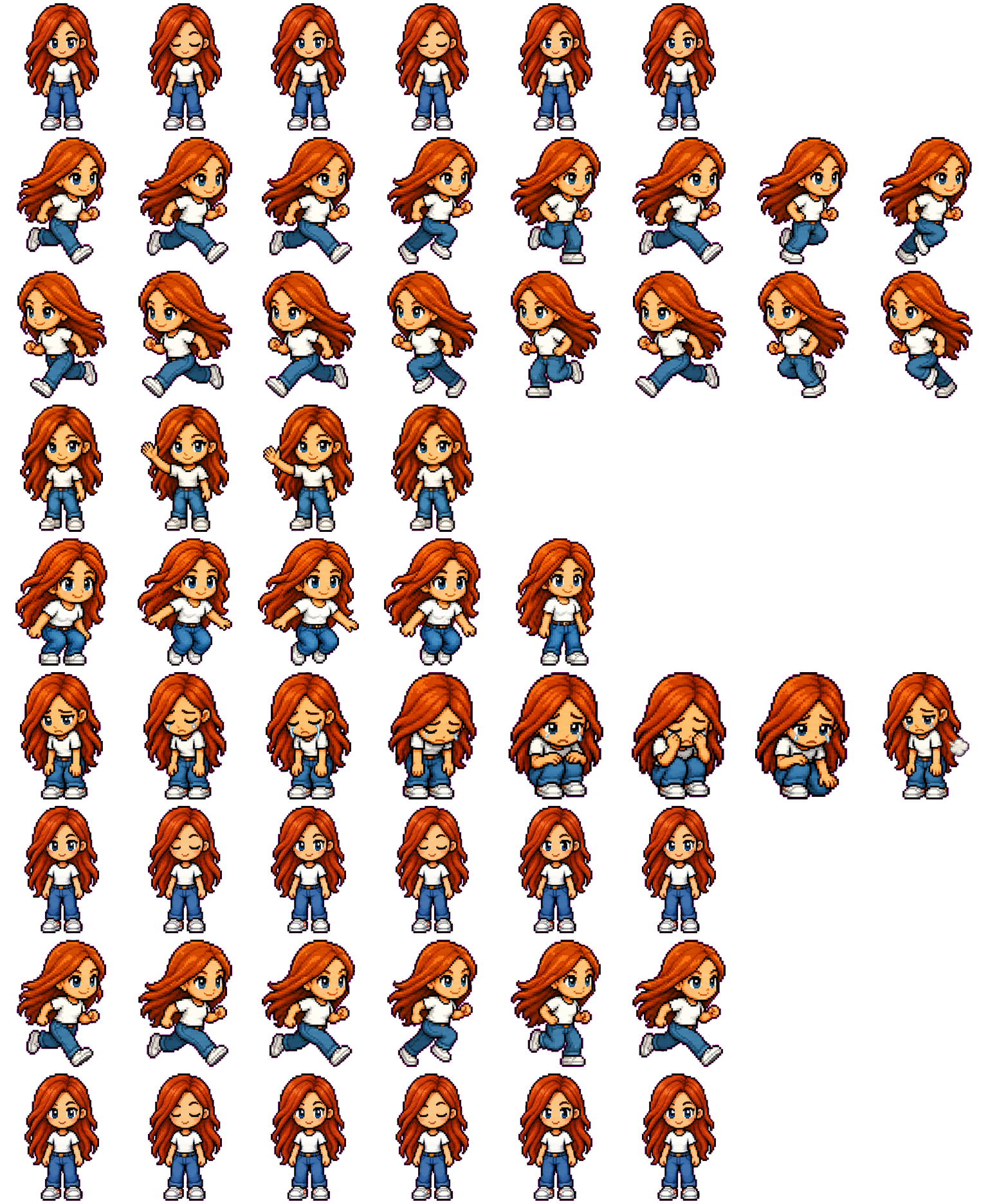 Friday spritesheet preview