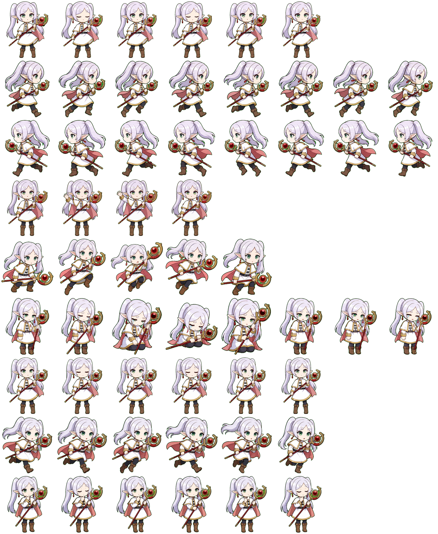 芙莉莲 Frieren spritesheet preview