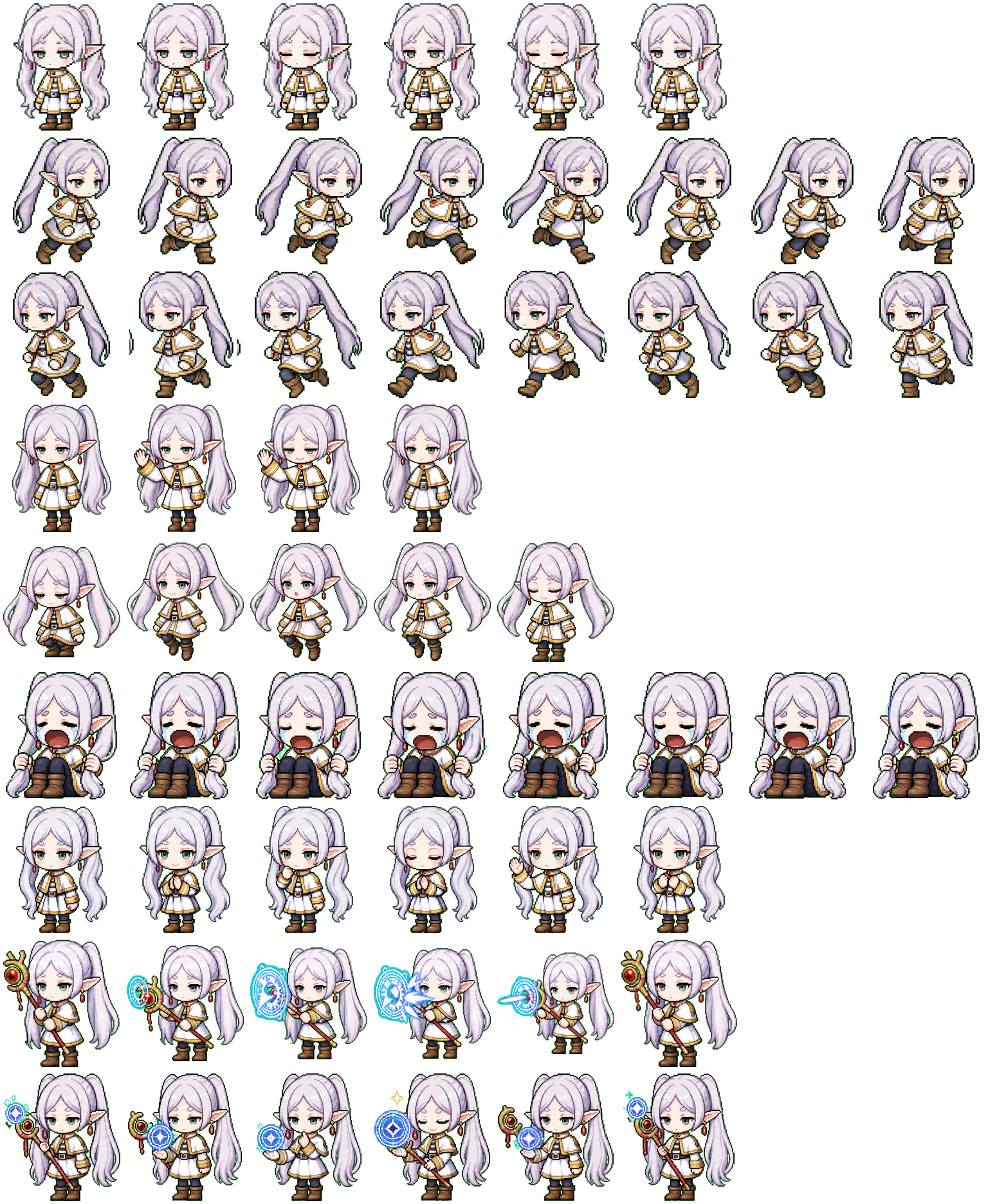 Frieren-maplestory animated desktop pet preview for Codex Pet