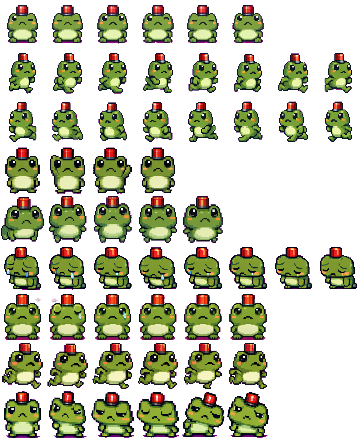 Froge, OpenAI's Mascot spritesheet preview