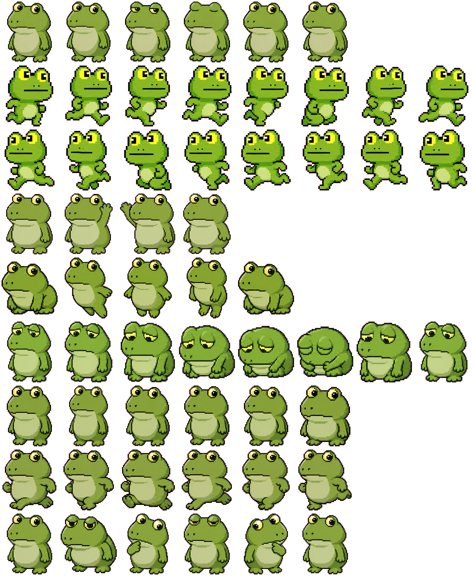 Froge spritesheet preview