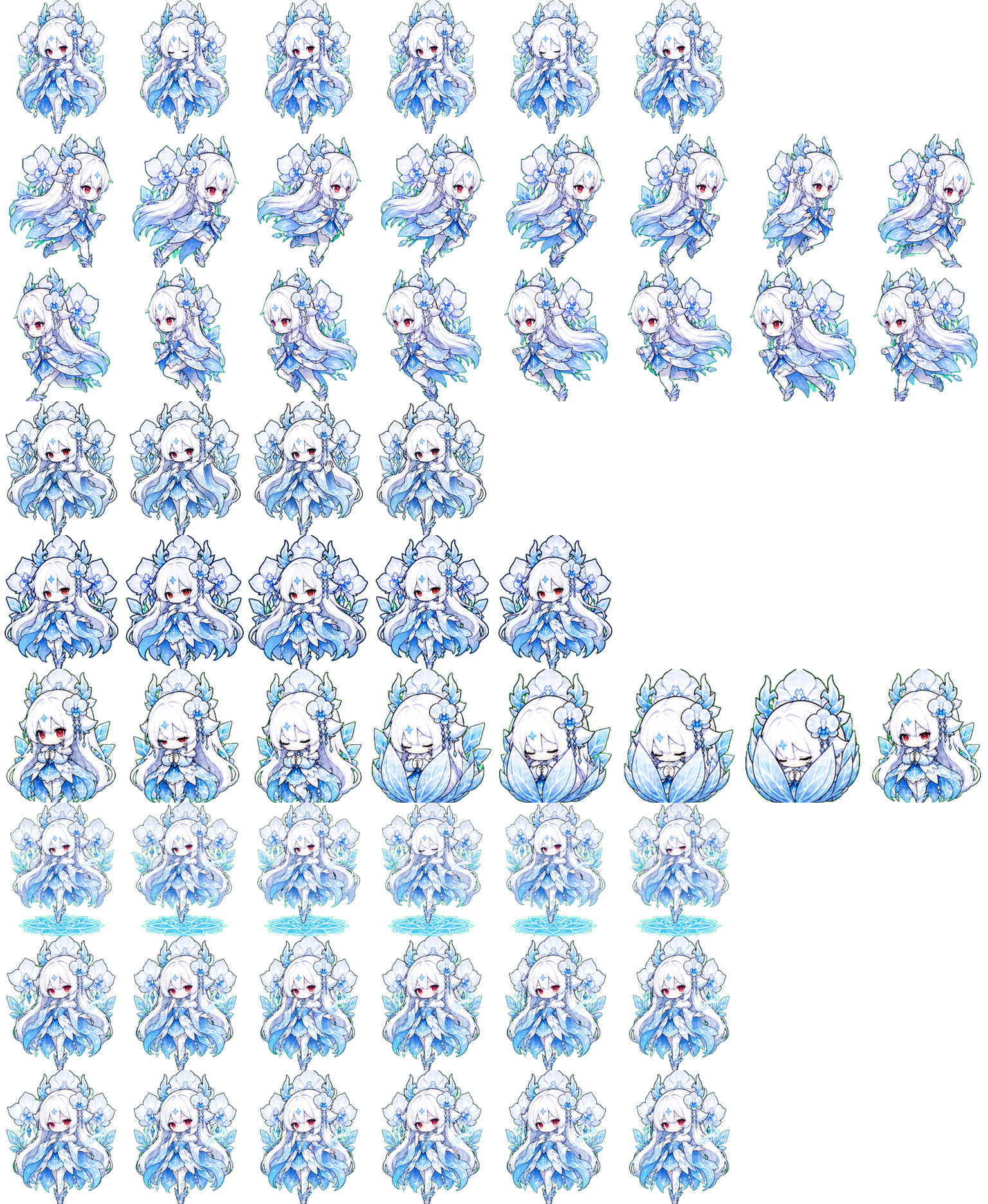 霜影幽兰 spritesheet preview