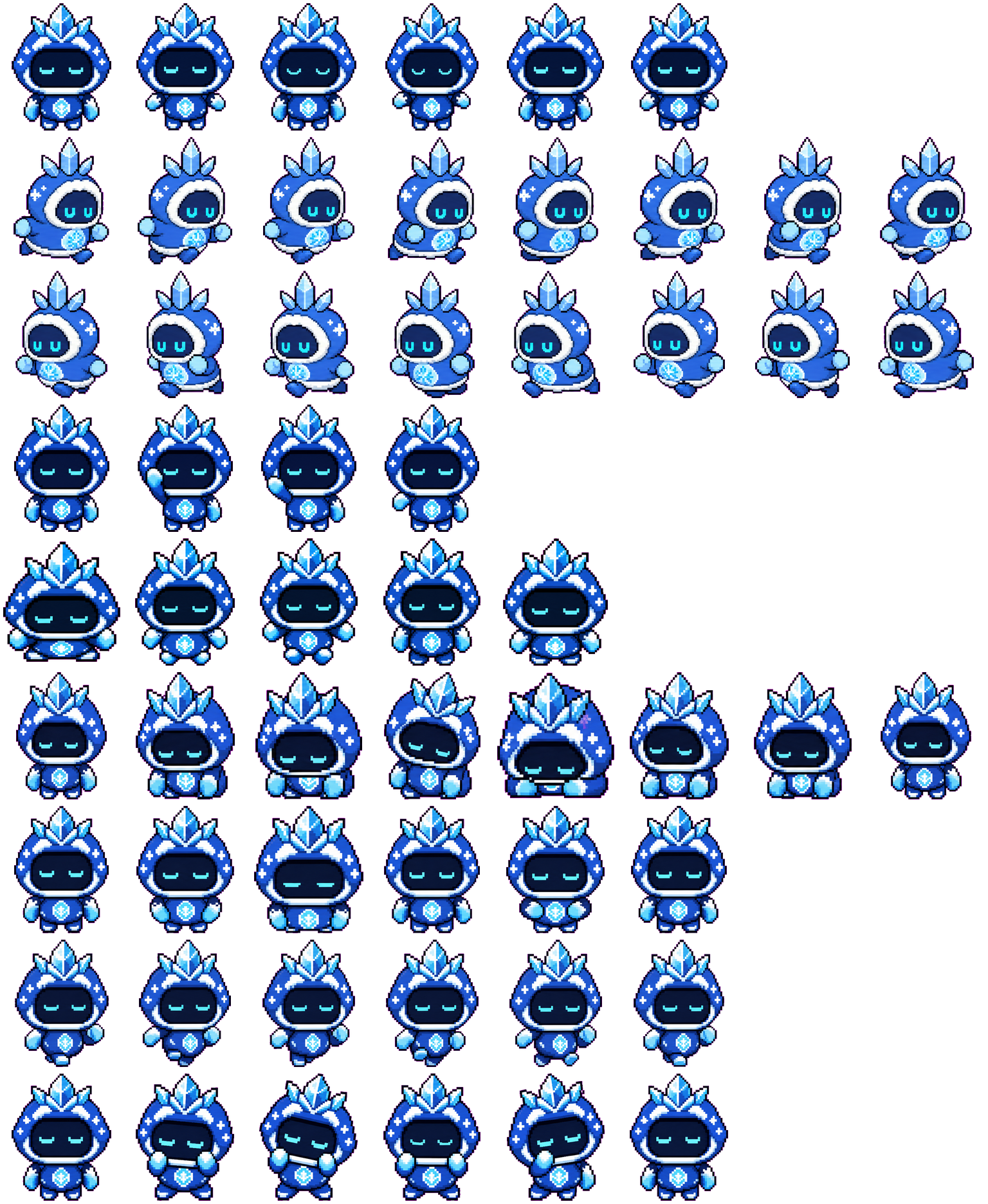 Frosty Codex spritesheet preview