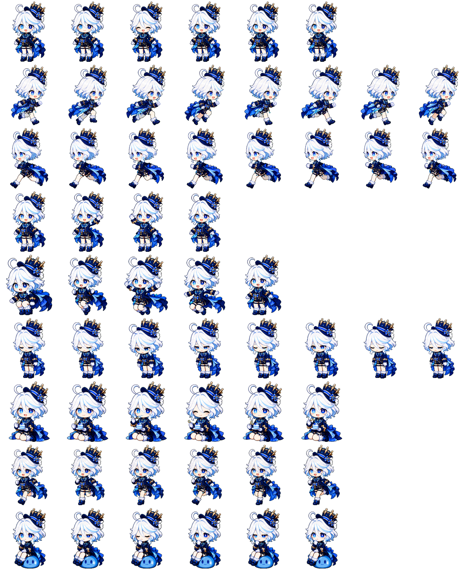 furina芙宁娜 spritesheet preview