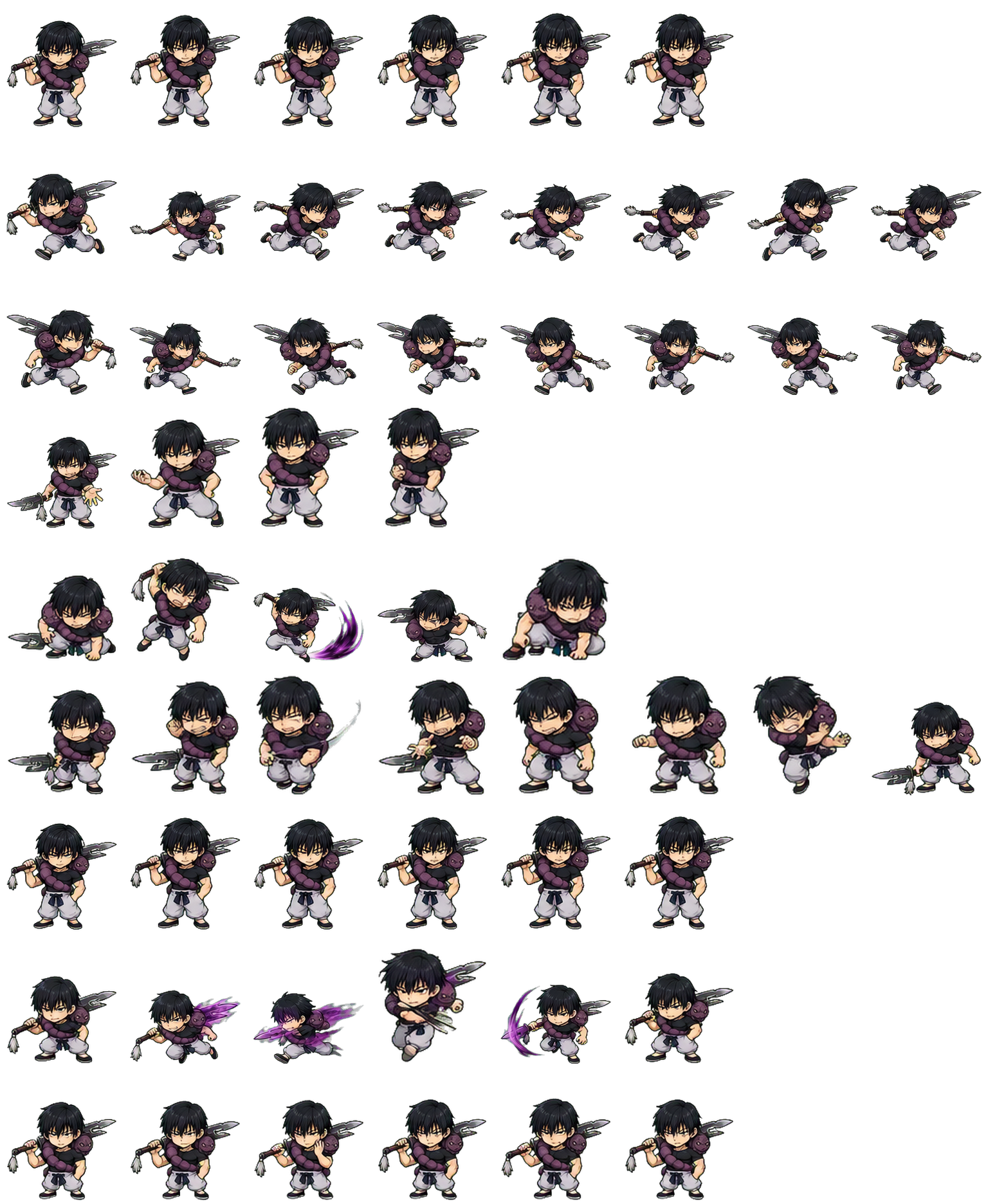 Fushiguro Toji spritesheet preview