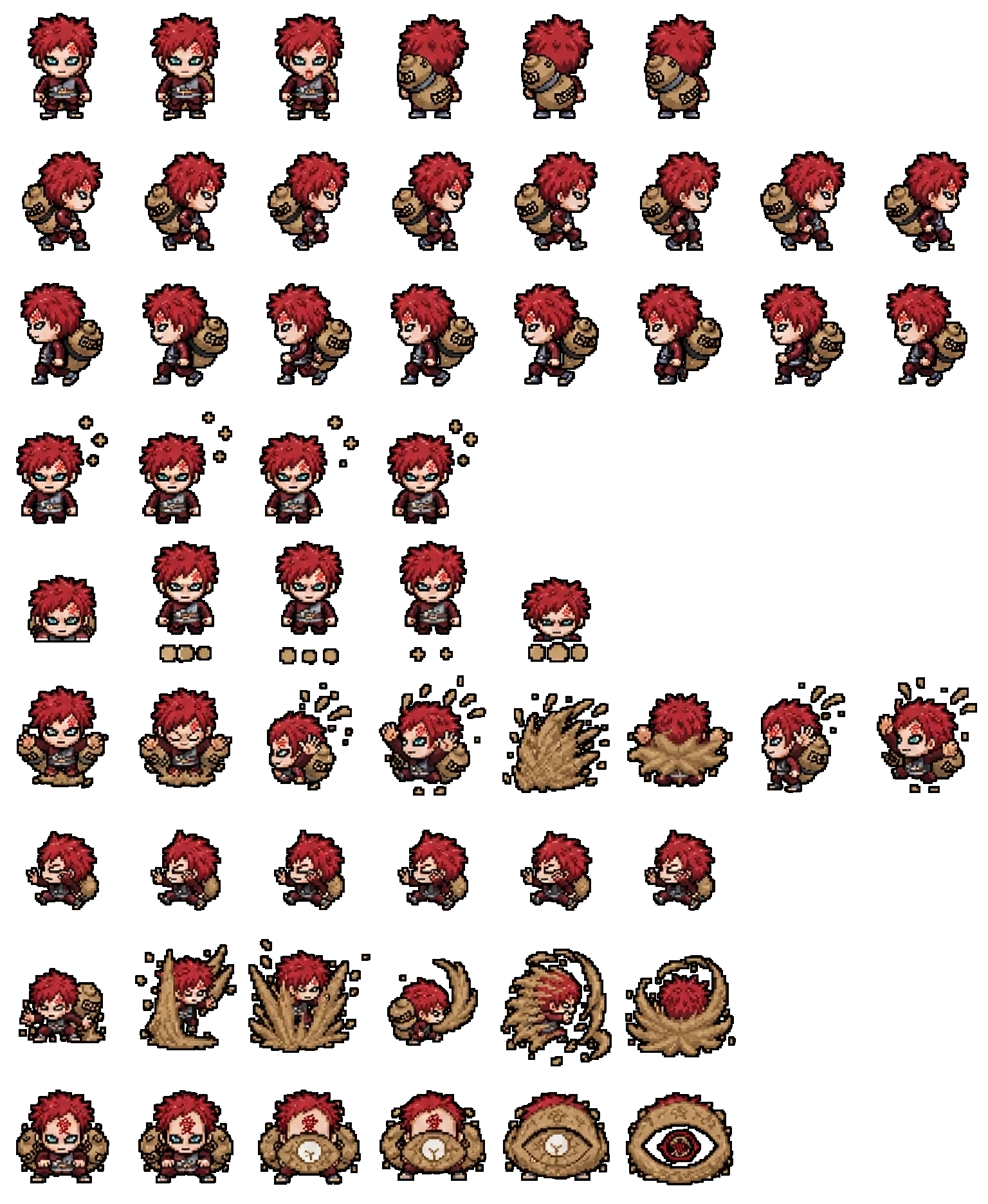 Gaara animated desktop pet preview for Codex Pet